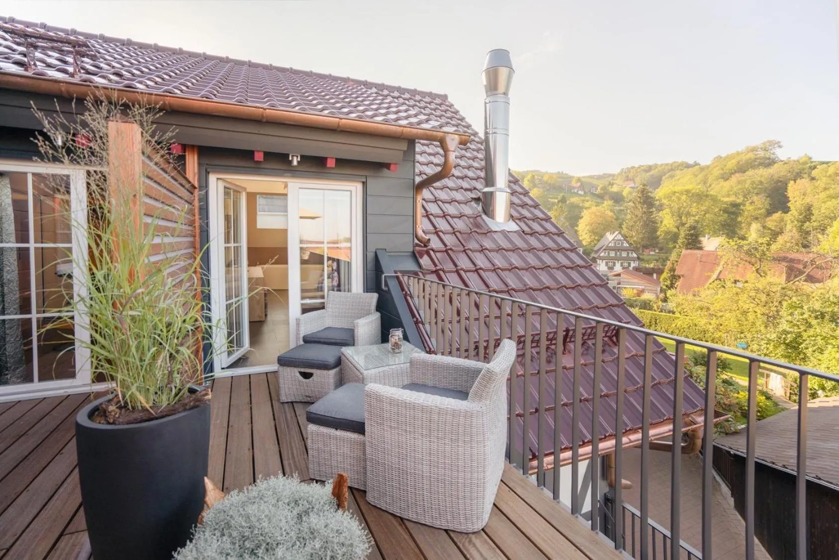 Balcony/Terrace in Hotel Restaurant Der Engel, Sasbachwalden