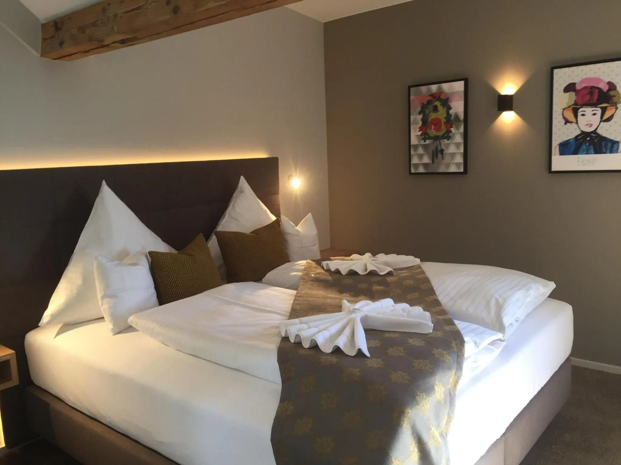 Bed in Hotel Restaurant Der Engel, Sasbachwalden