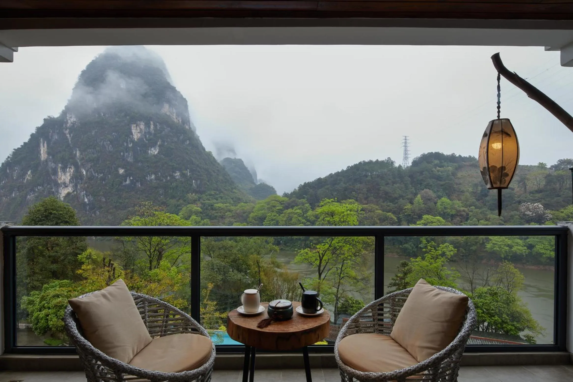 Balcony/Terrace in Li River Resort