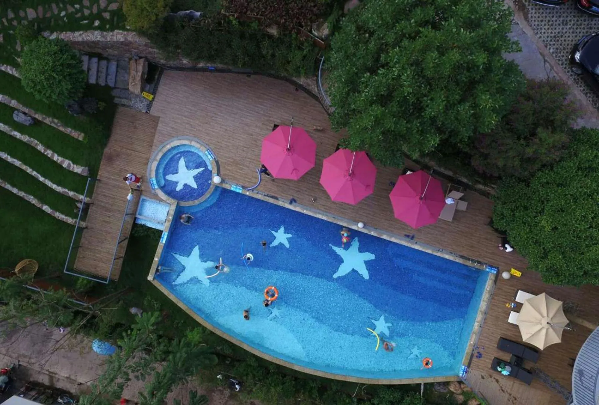 Bird's eye view in Li River Resort