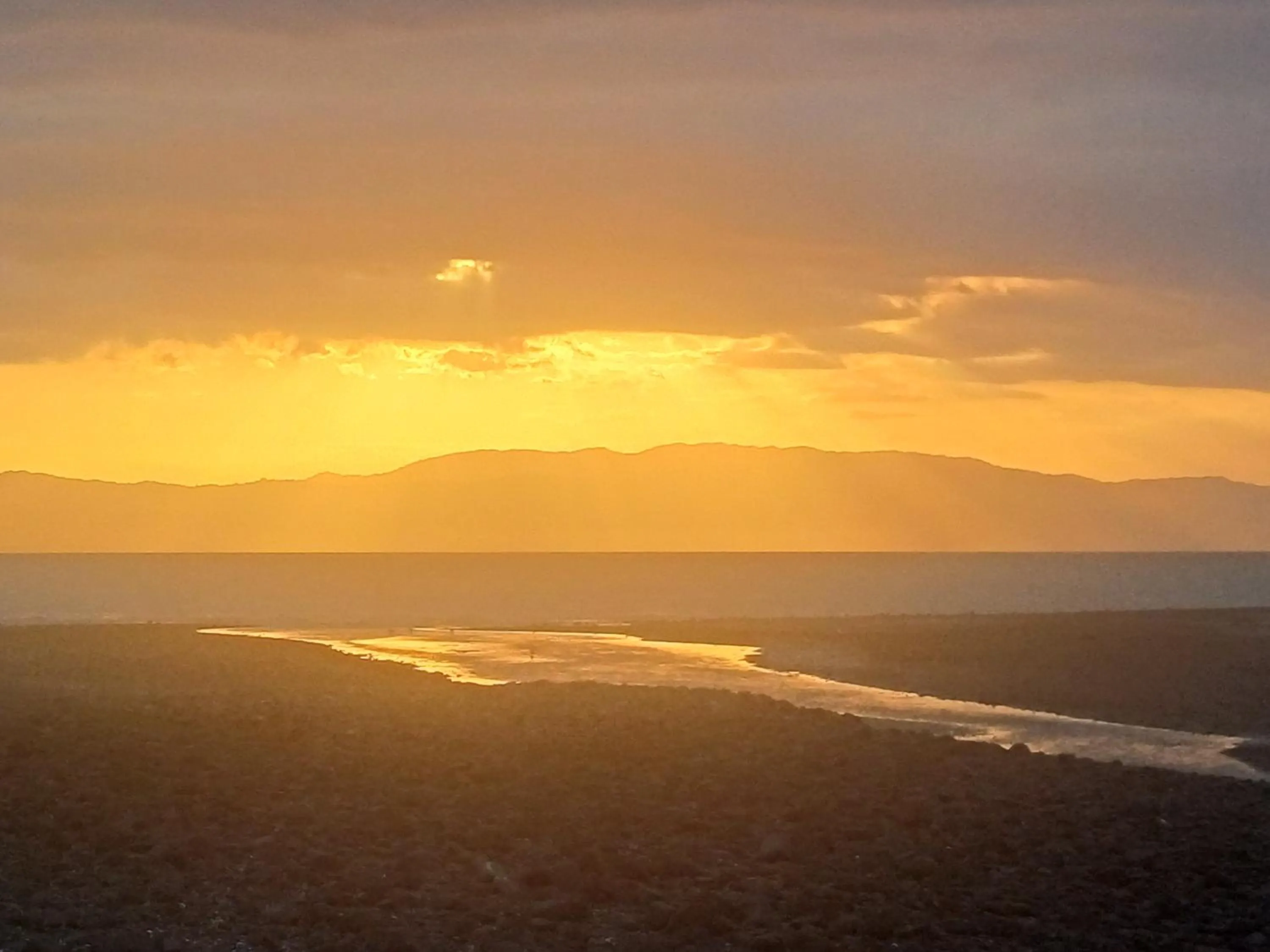 Sunset in Te Mata Lodge