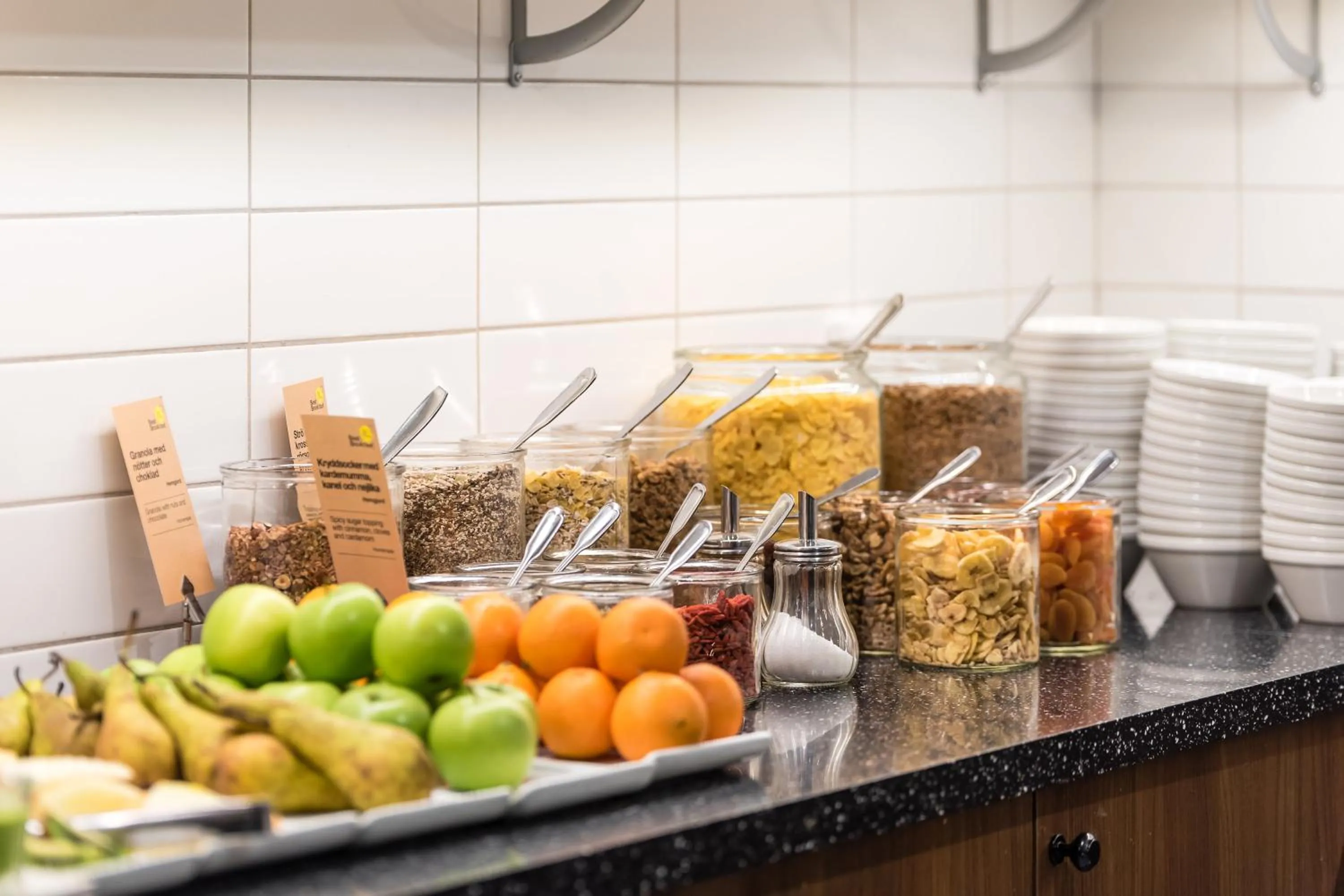 Buffet breakfast in Clarion Collection Hotel Slottsparken