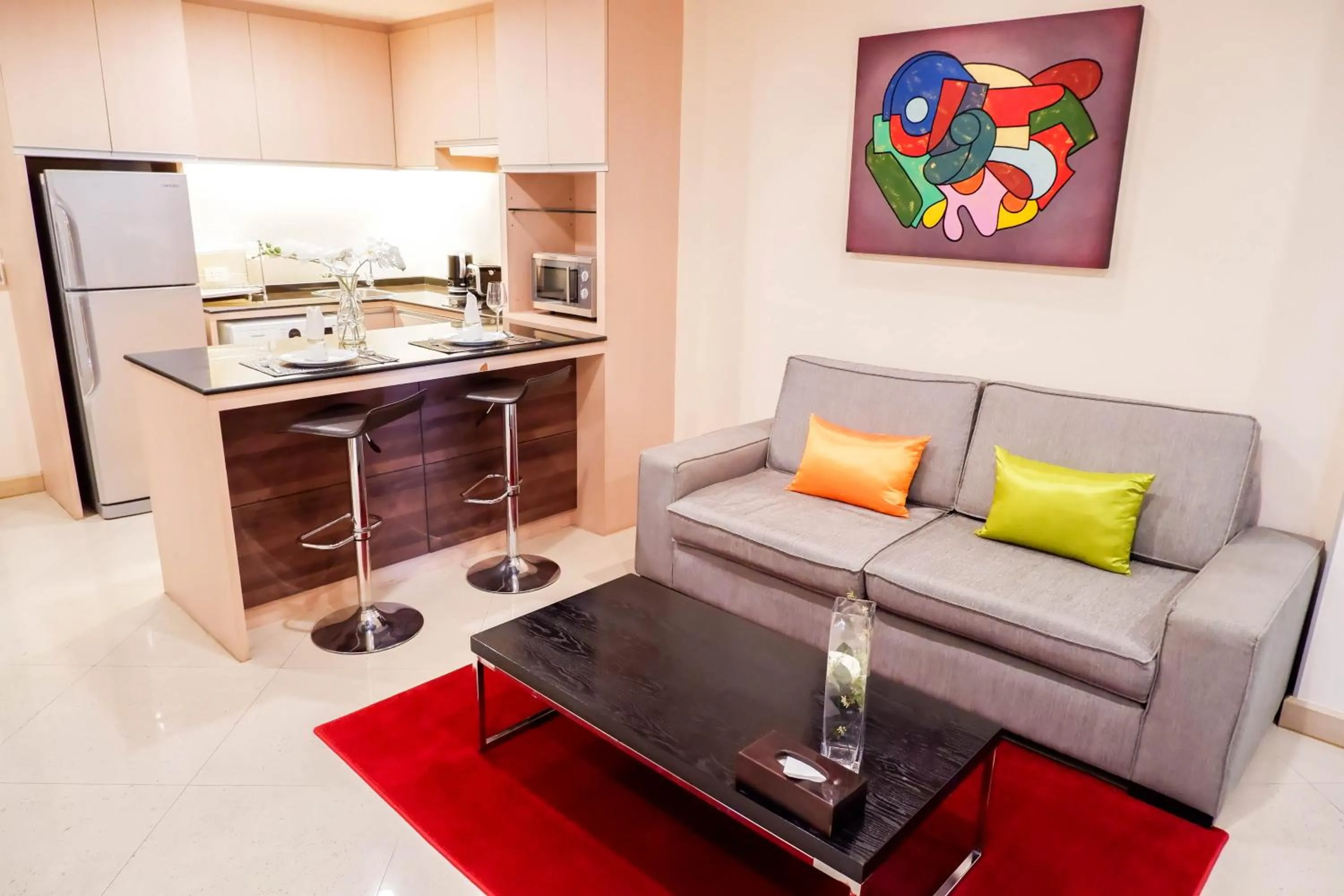 Seating area in Park Village Rama II