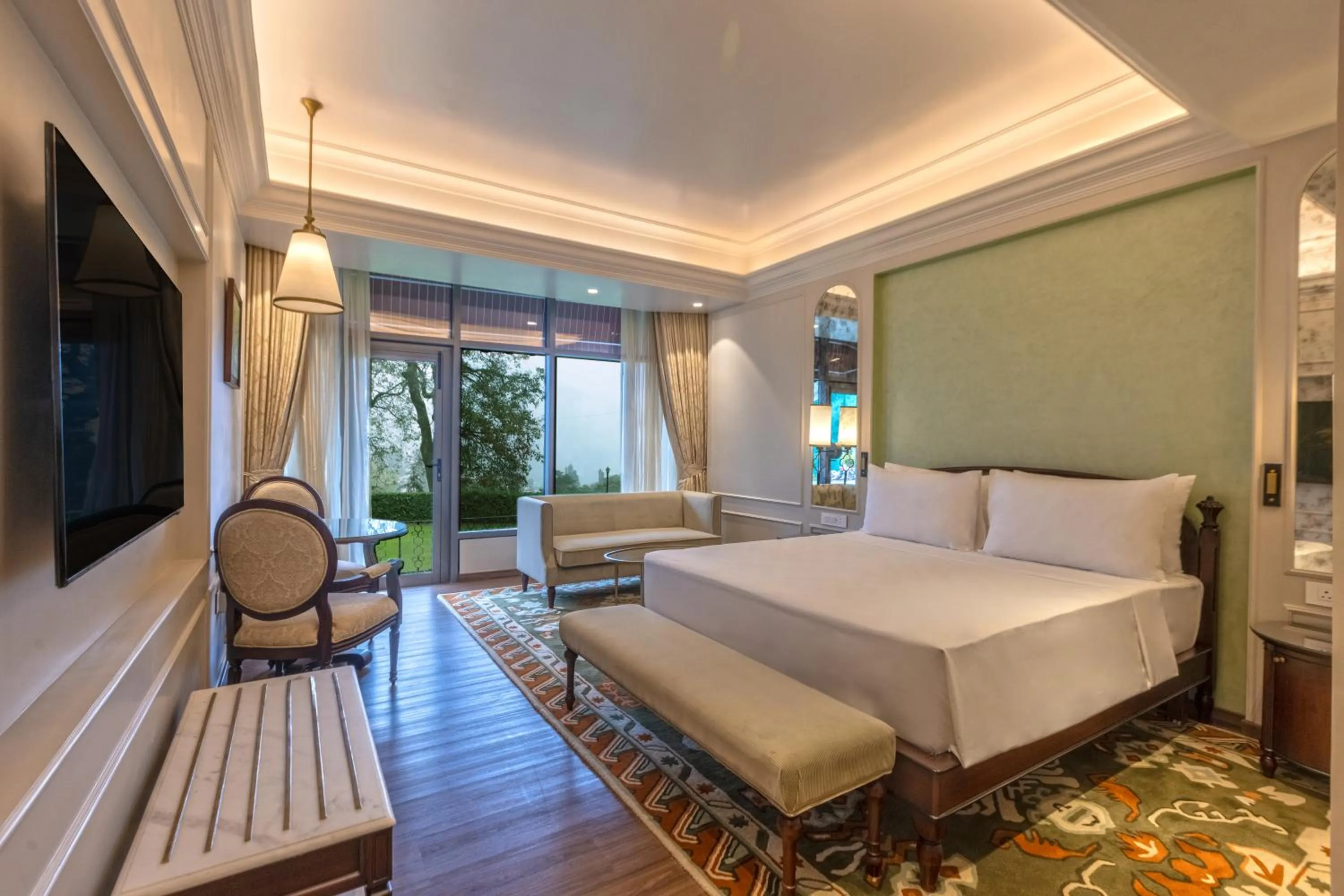 Bed in Namah Nainital, a member of Radisson Individuals Retreats