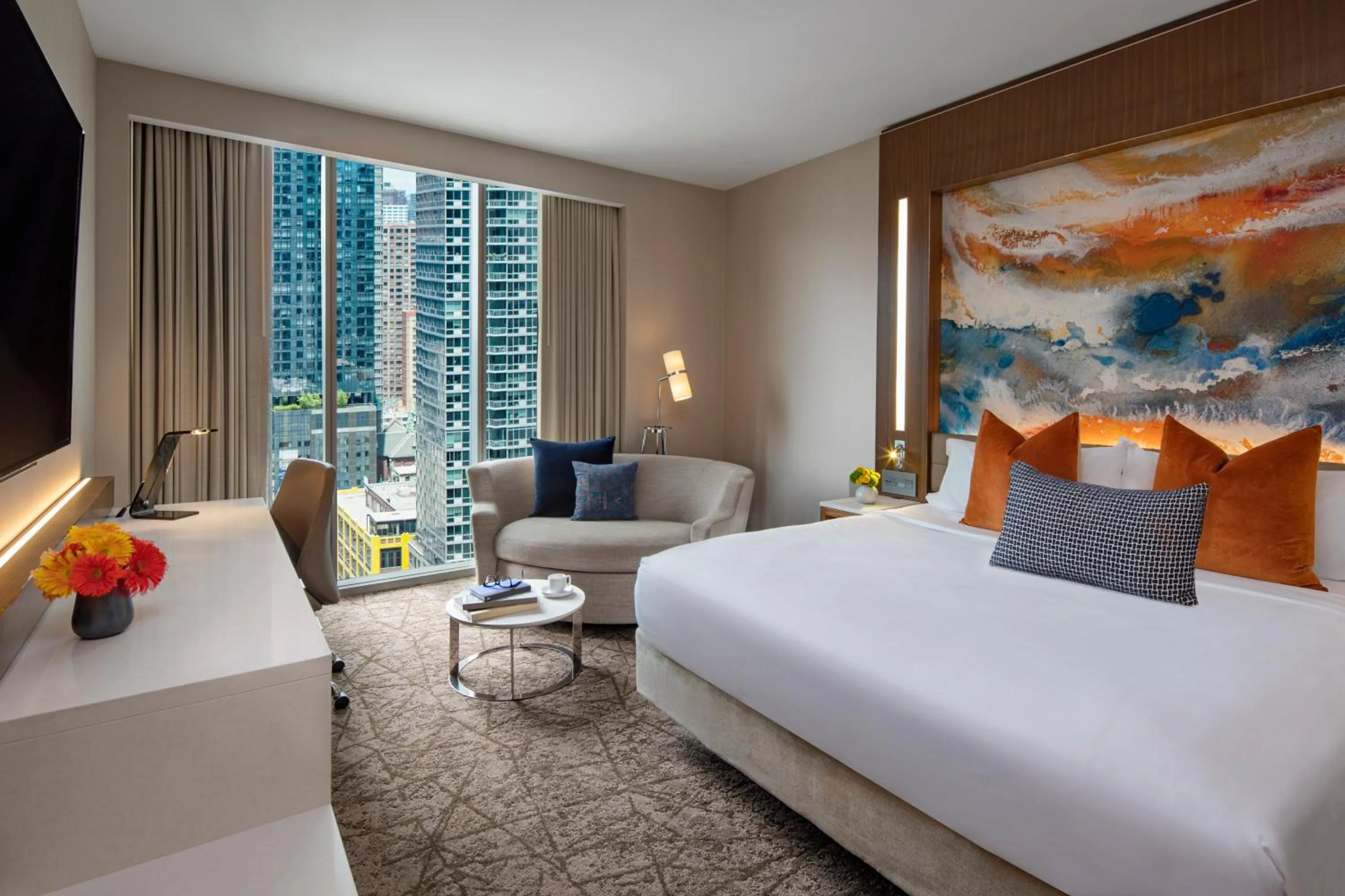 Bedroom, Bed in Courtyard New York Manhattan/Midtown West