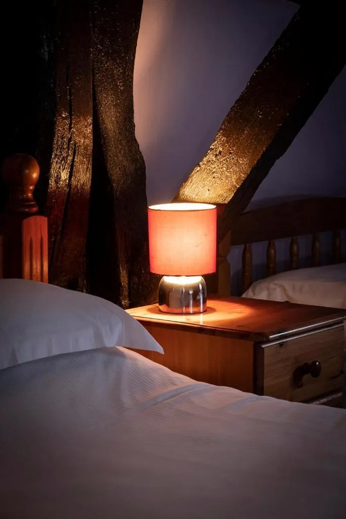 Decorative detail, Bed in The Crown Hotel