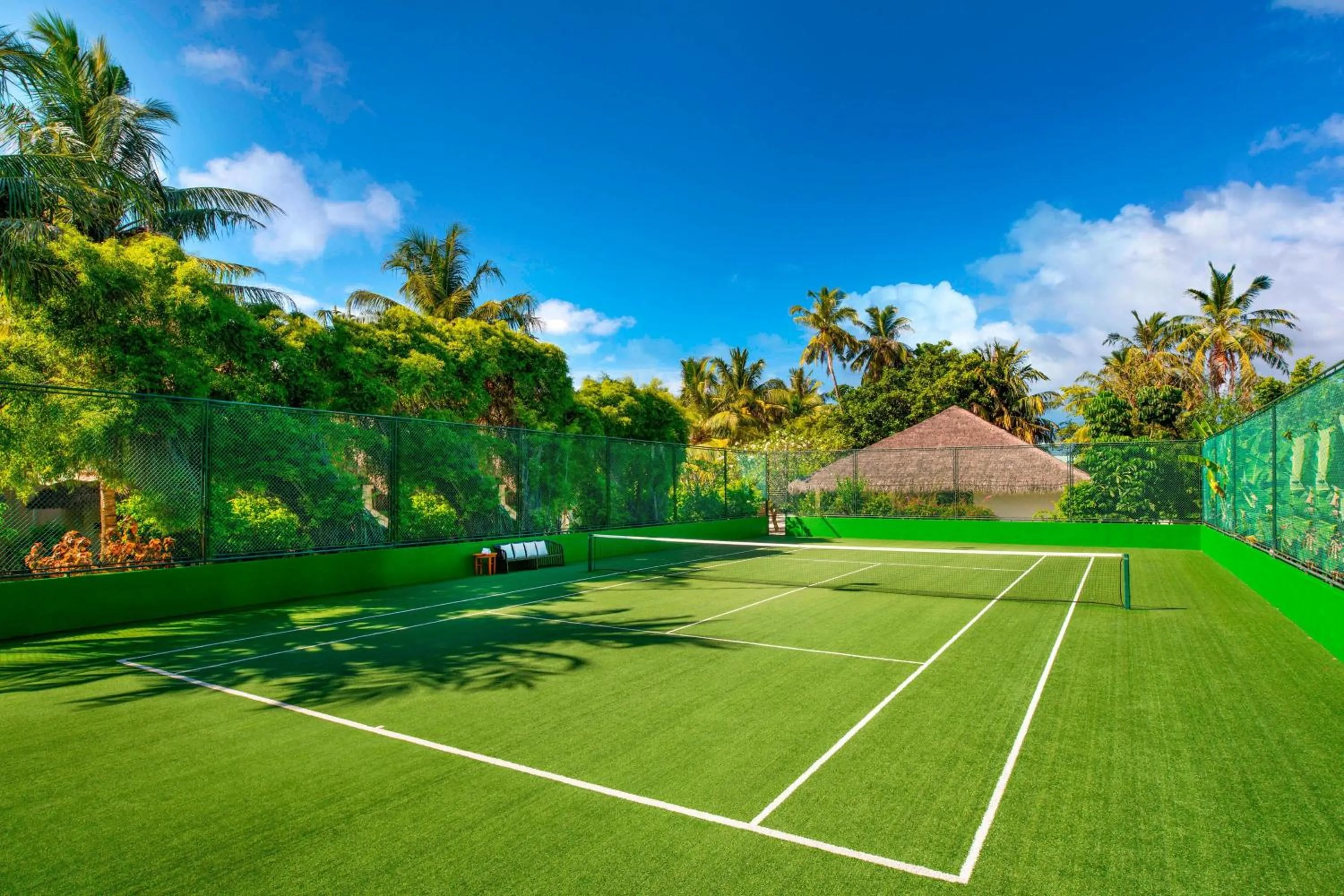 Tennis court in Sheraton Maldives Full Moon Resort & Spa