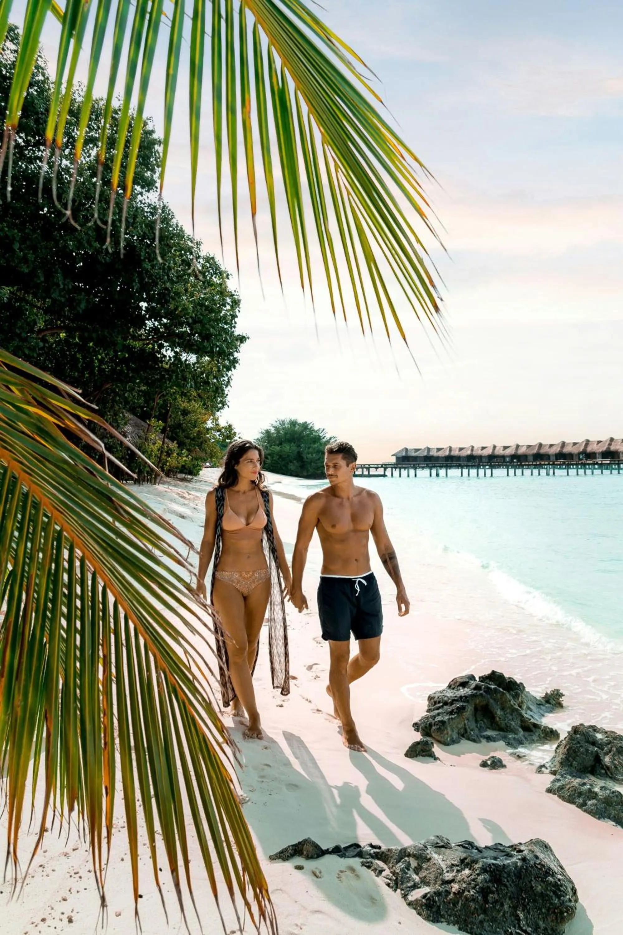 Beach in Sheraton Maldives Full Moon Resort & Spa