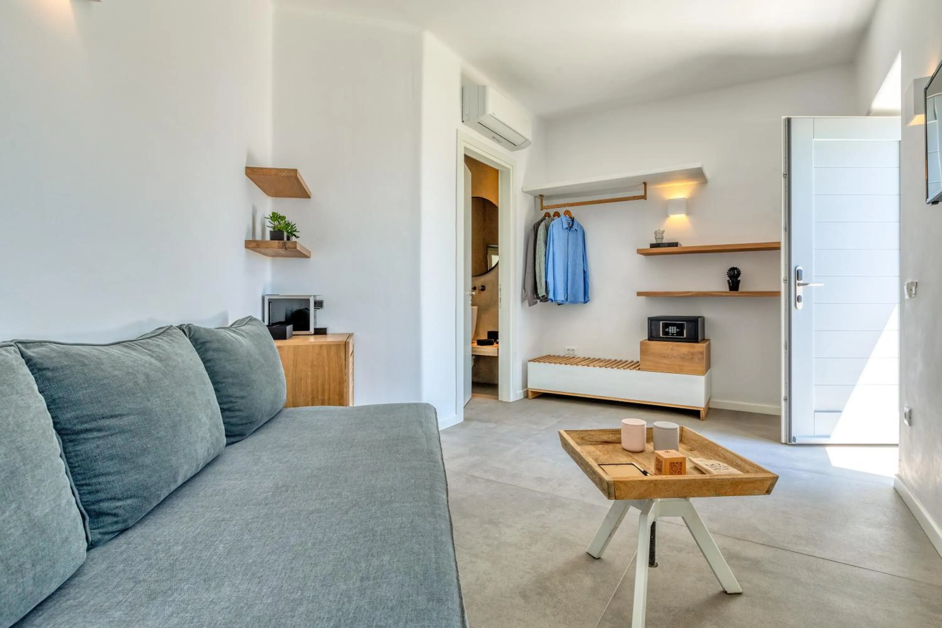 Bed in Elia Mykonos Resort