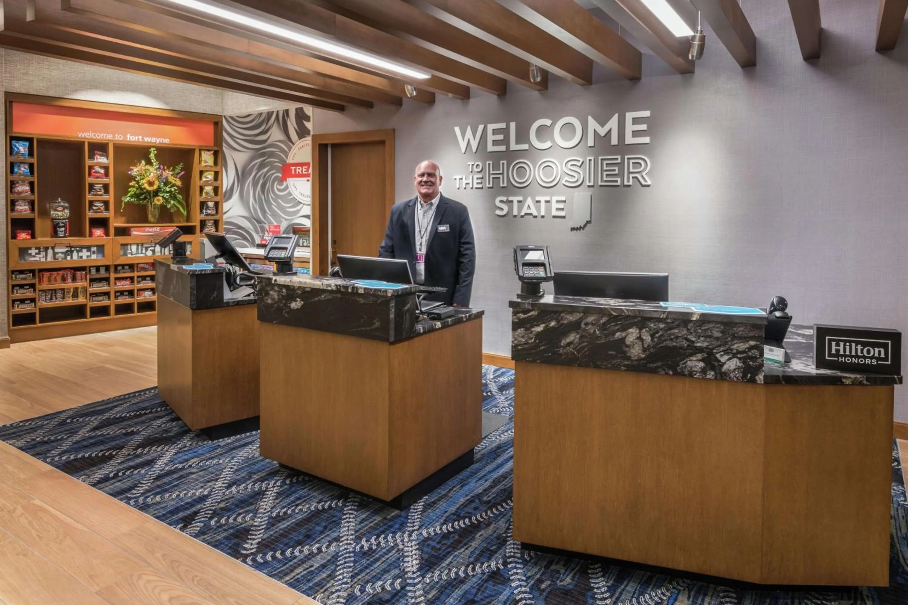 Lobby or reception in Hampton Inn & Suites Fort Wayne Downtown