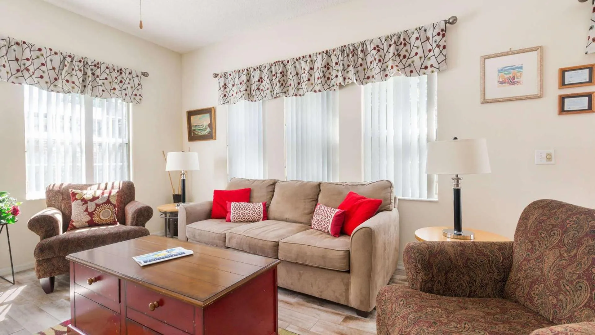 Living room in Bikini on the Beach at Terra Verde Resort