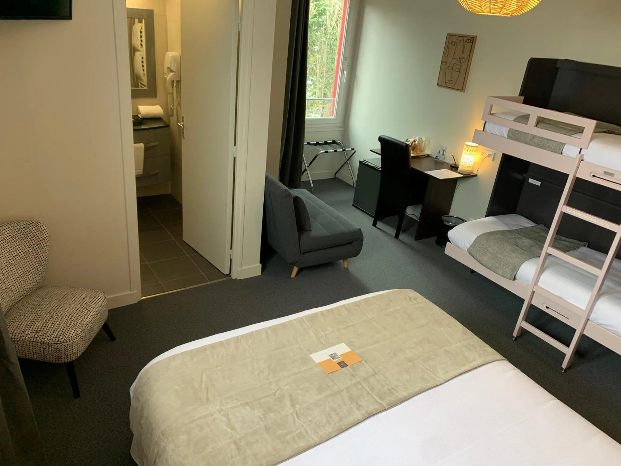 Photo of the whole room, Bed in Logis hôtel Aux Berges de l'Aveyron