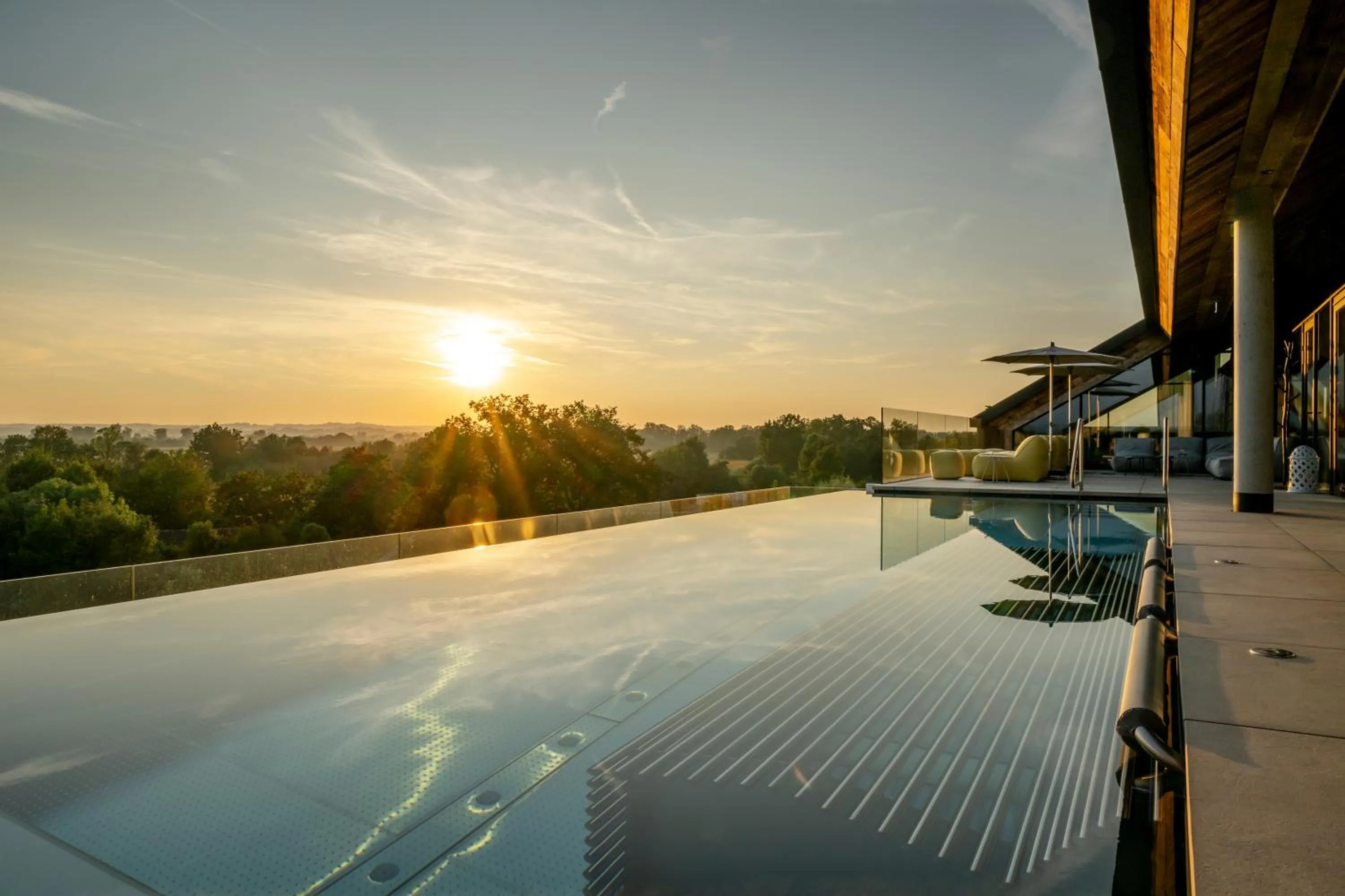 Hot Spring Bath in Wellness & Thermal Retreat Das Mühlbach