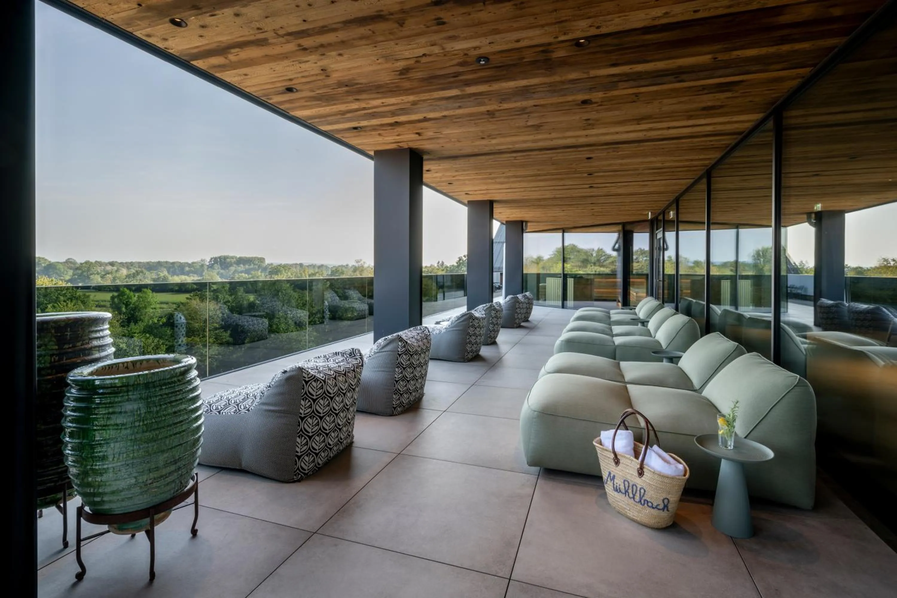Hot Spring Bath in Wellness & Thermal Retreat Das Mühlbach
