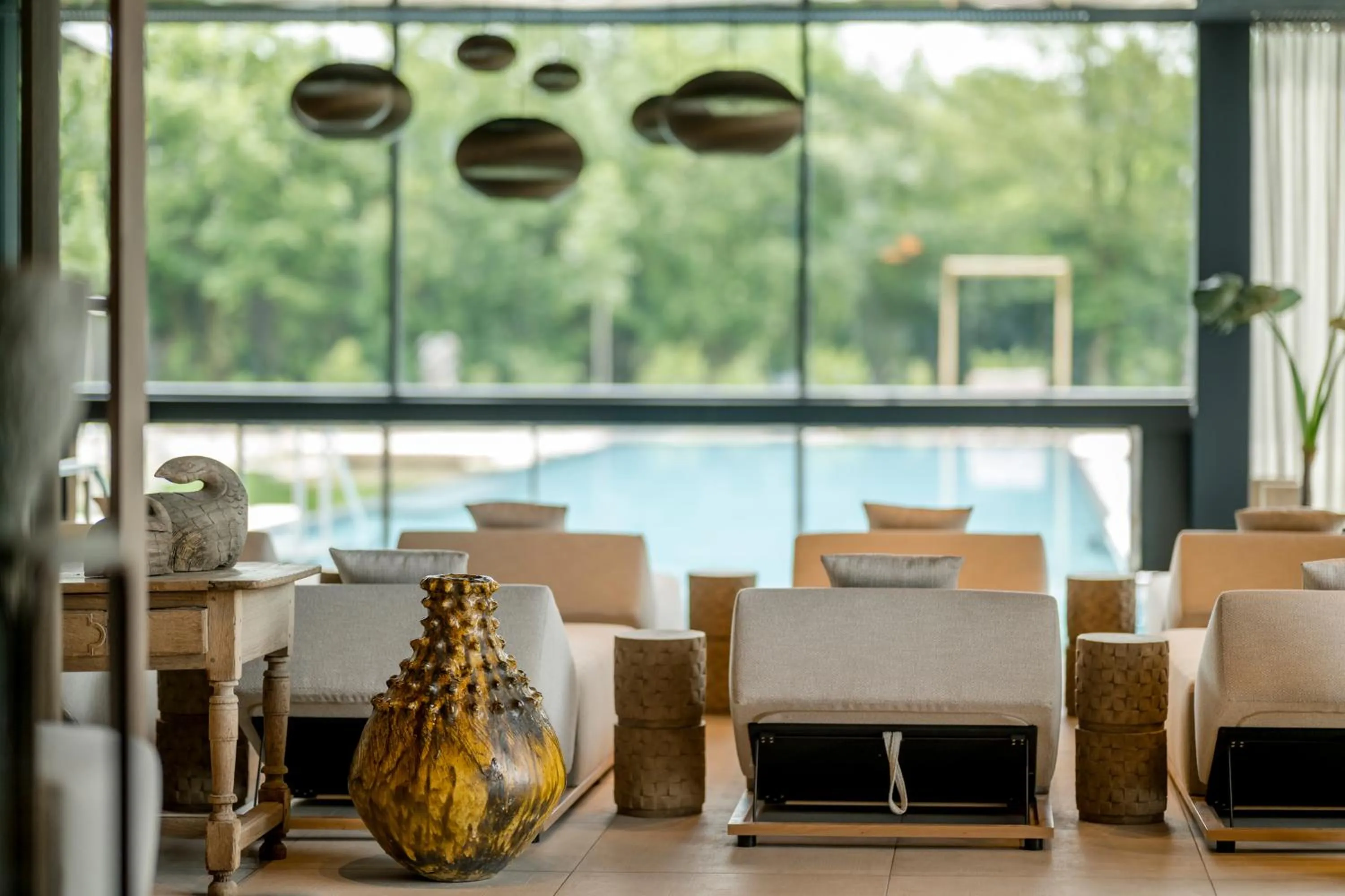 Hot Spring Bath in Wellness & Thermal Retreat Das Mühlbach