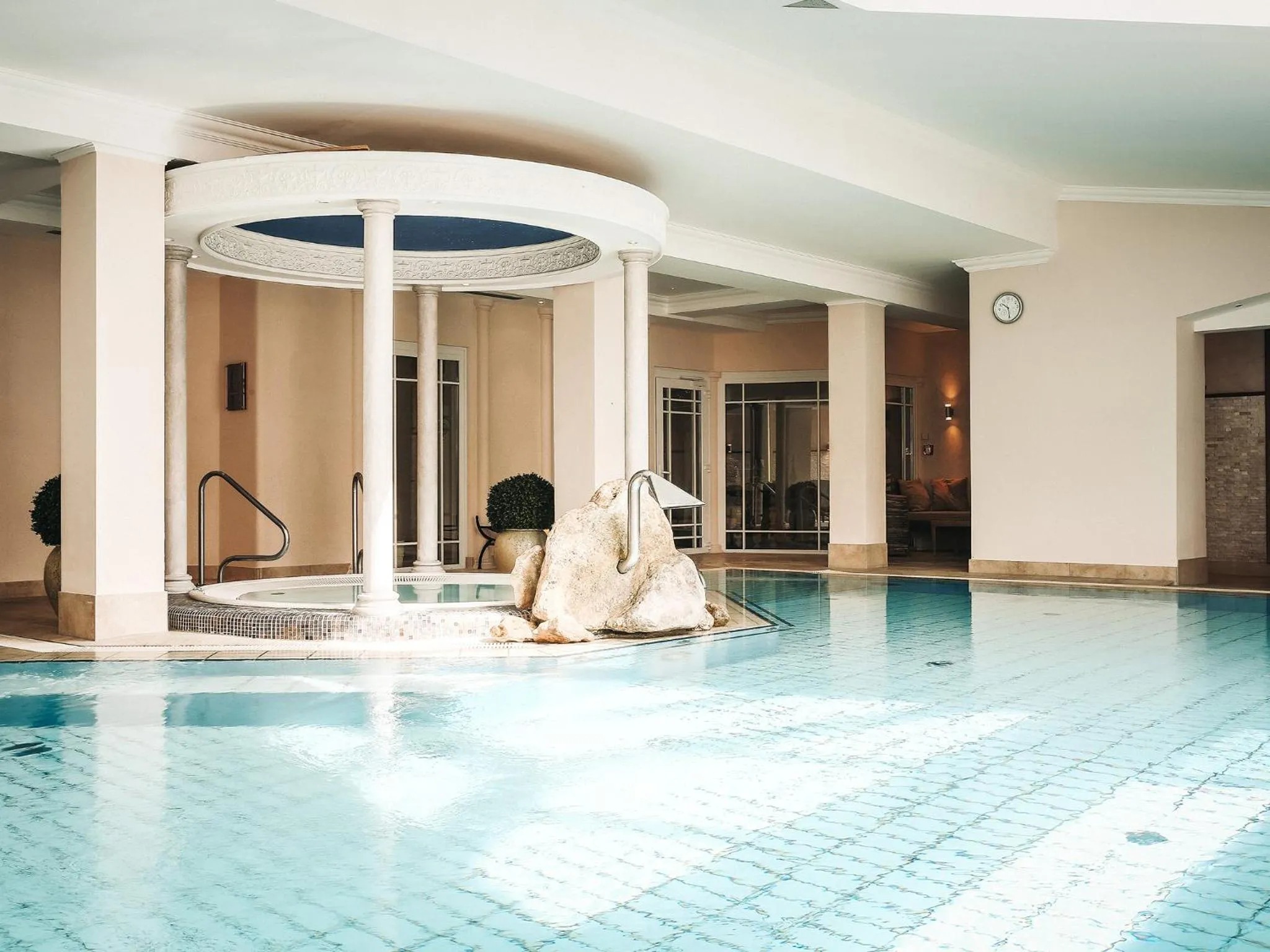 Hot Spring Bath in Wellness & Thermal Retreat Das Mühlbach