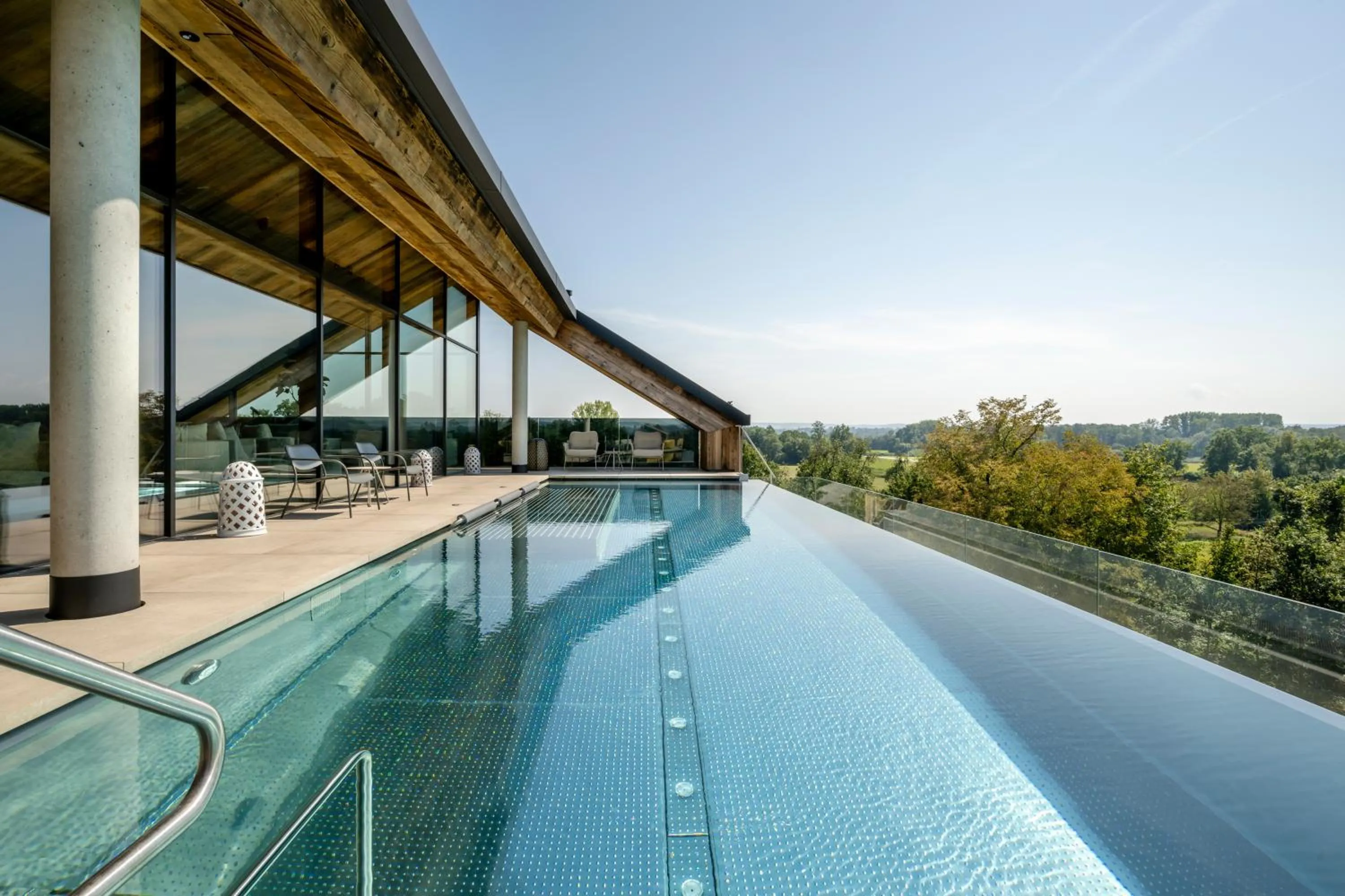 Hot Spring Bath in Wellness & Thermal Retreat Das Mühlbach