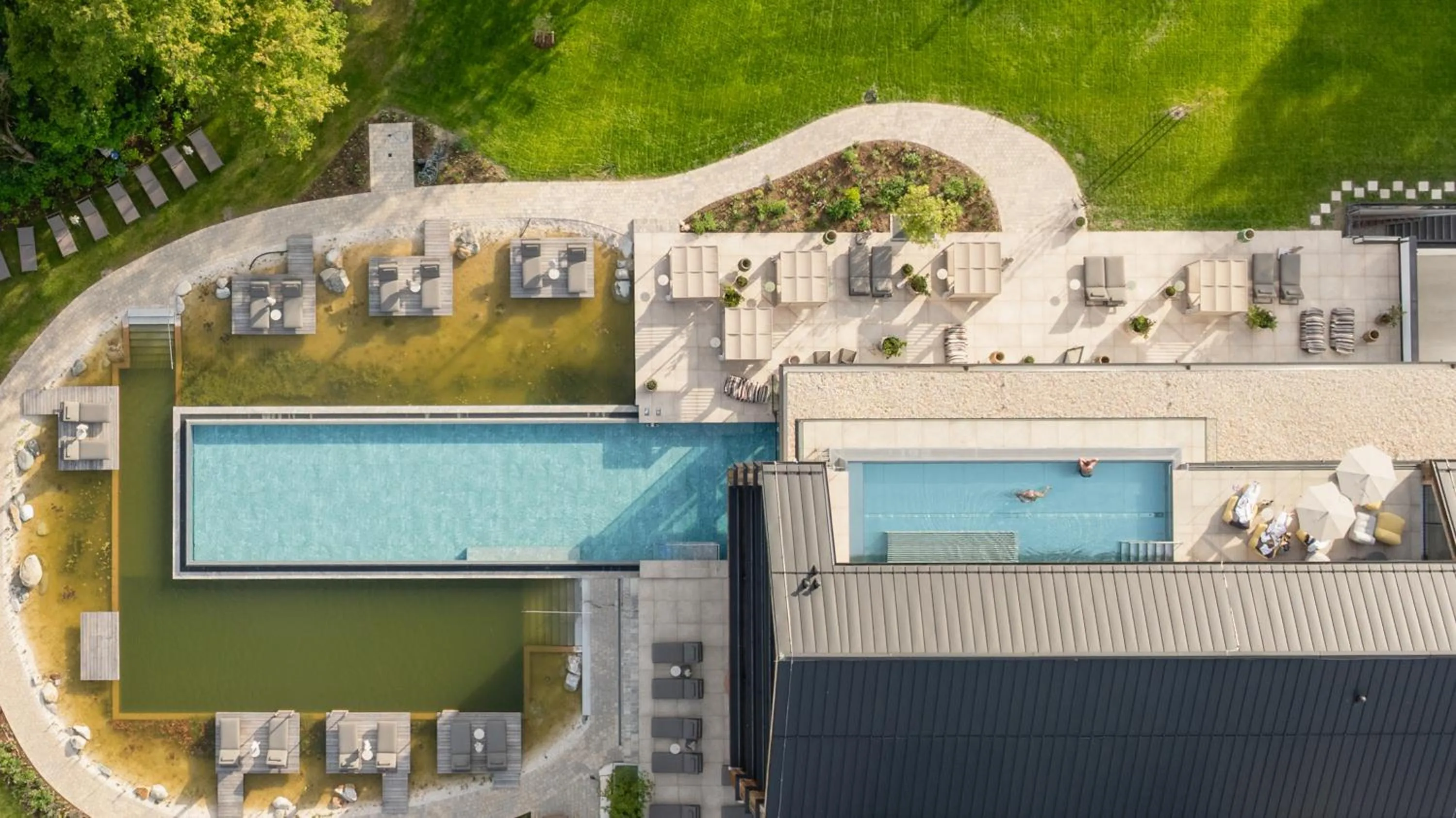 Bird's eye view in Wellness & Thermal Retreat Das Mühlbach