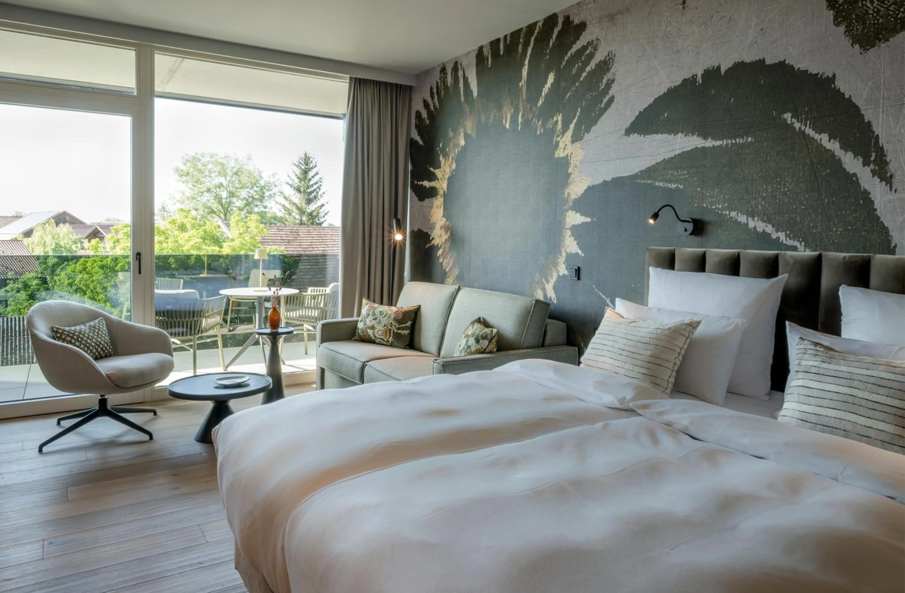 Bed in Wellness & Thermal Retreat Das Mühlbach