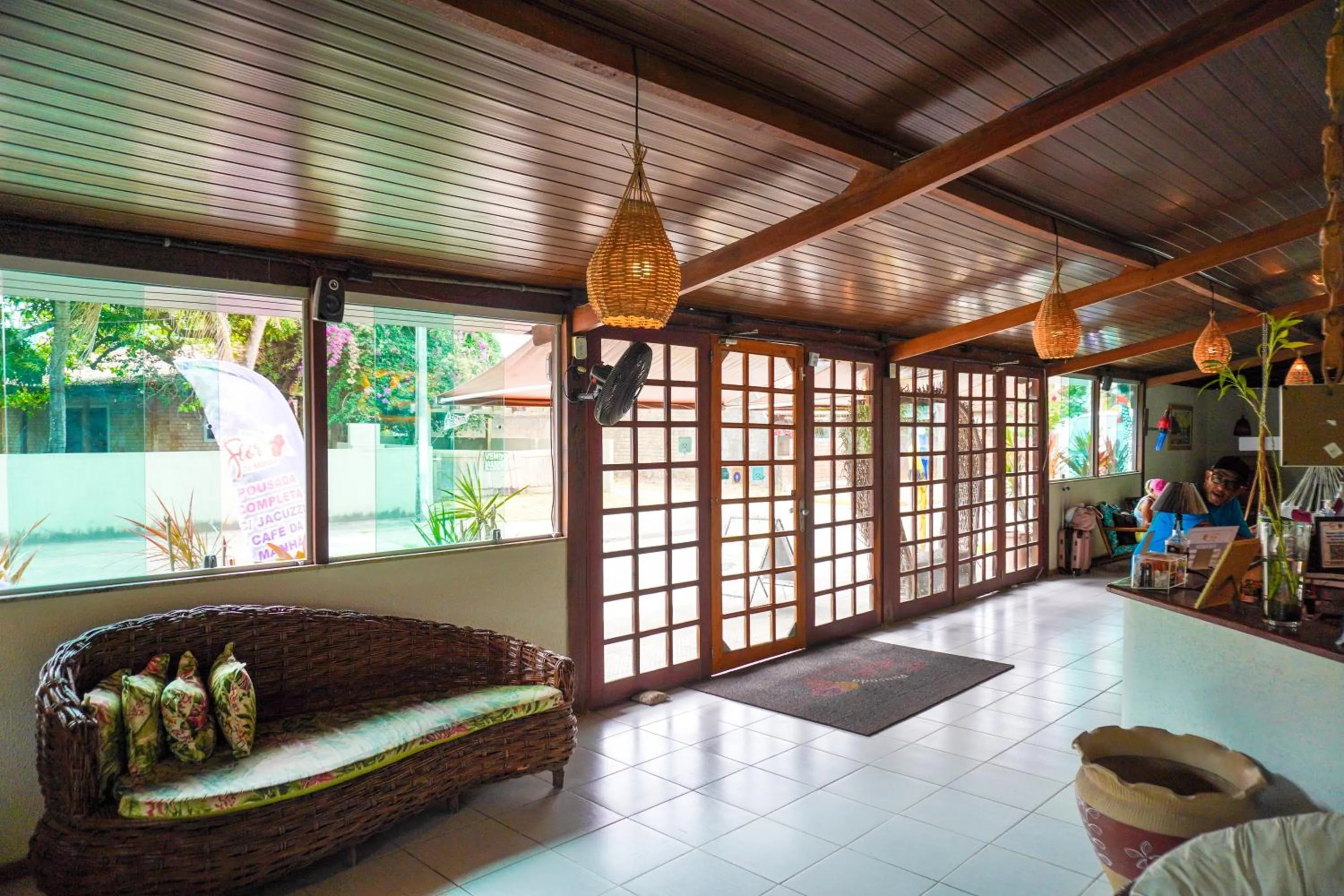 Lobby or reception in Pousada Flor de Maraca