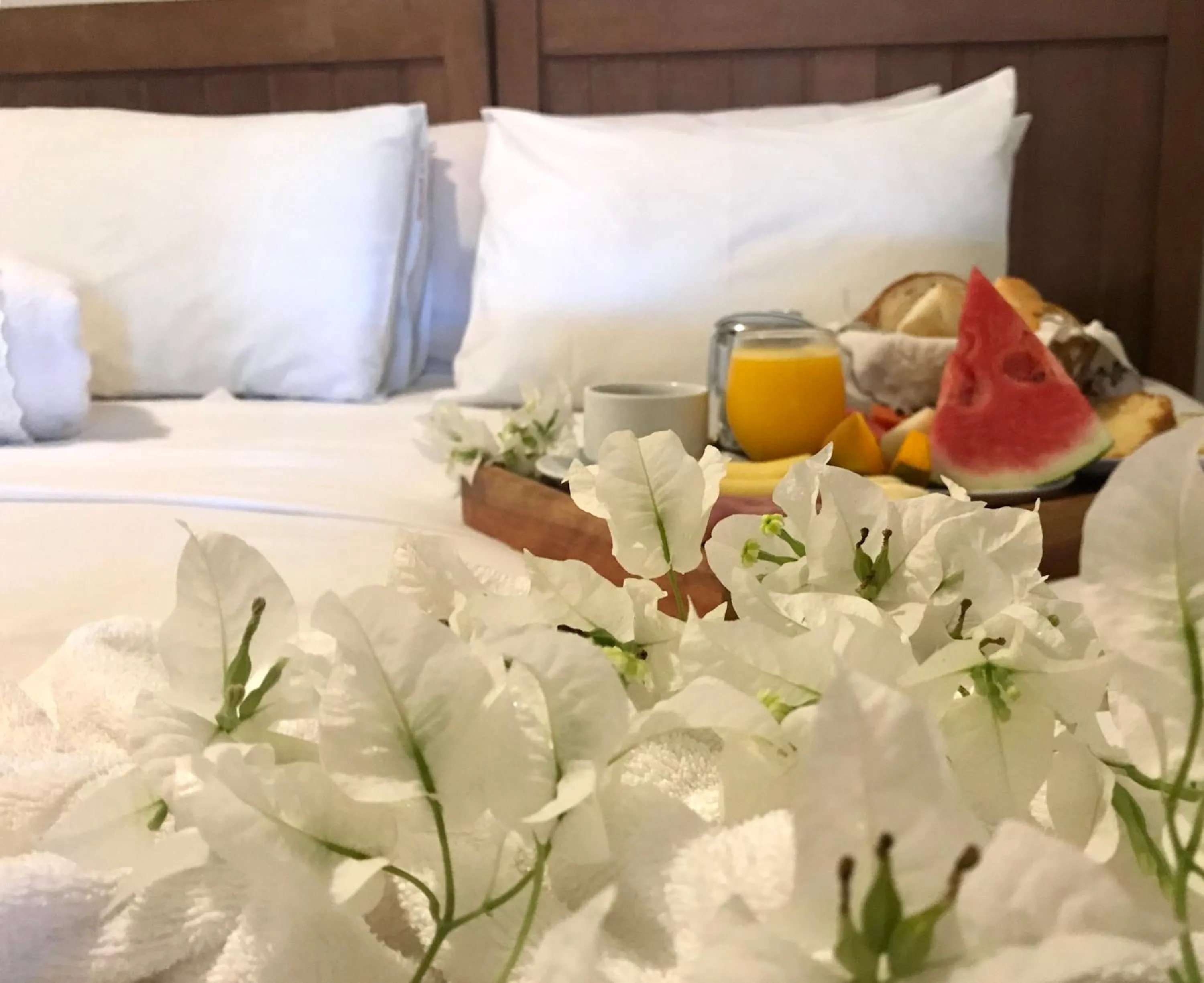 Bed in Pousada Flor de Maraca