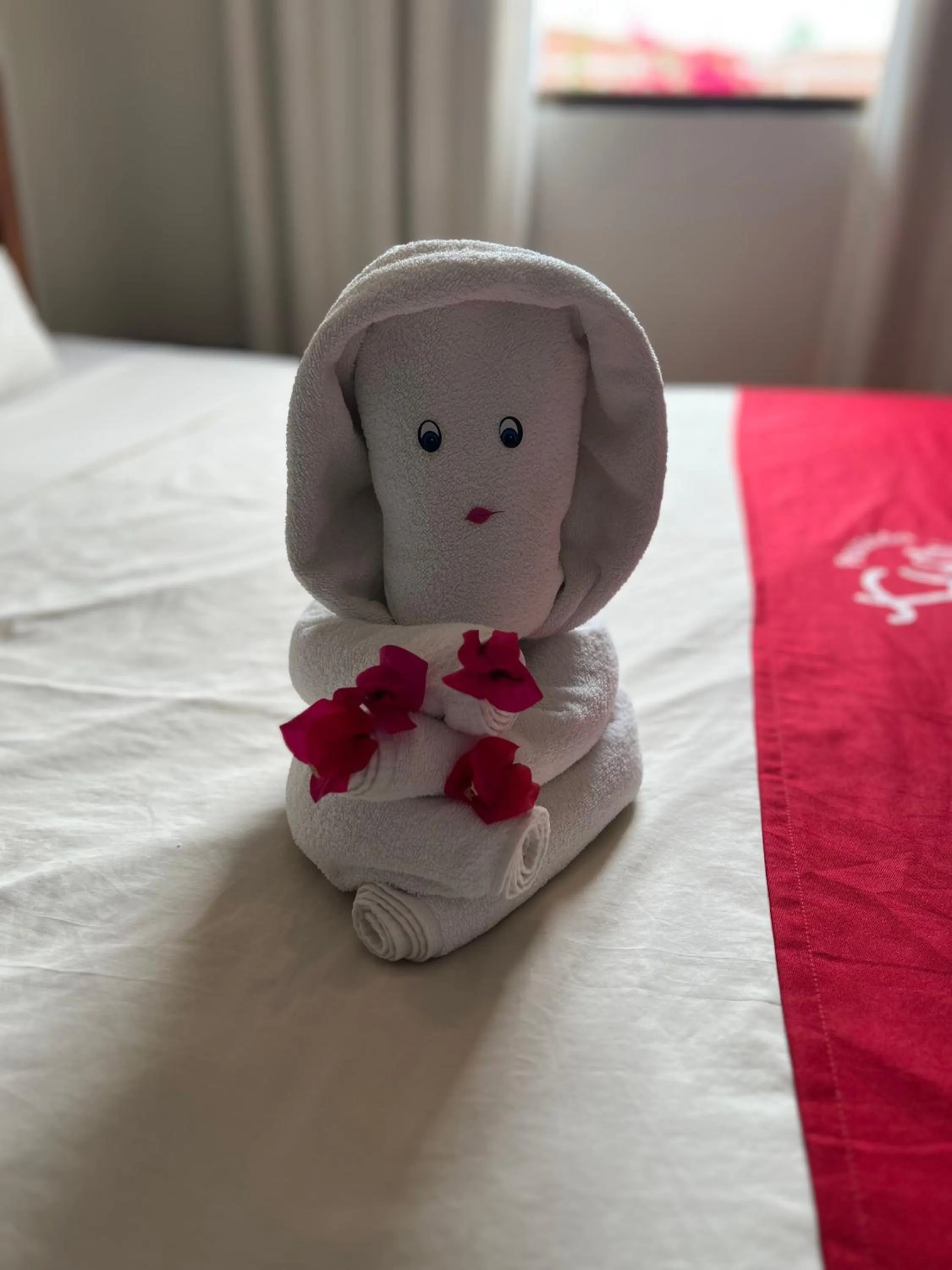 towels, Bed in Pousada Flor de Maraca