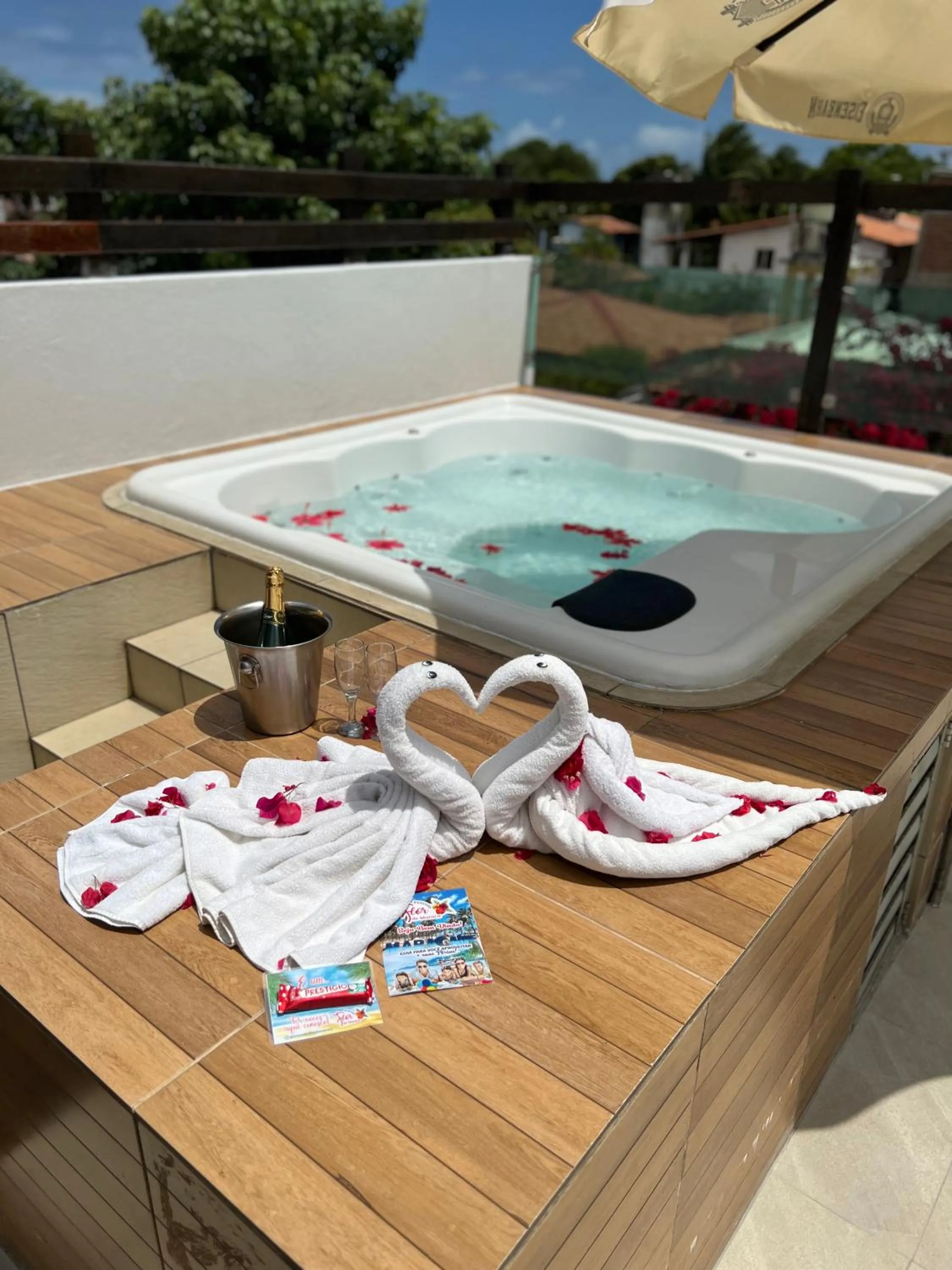 Hot Tub in Pousada Flor de Maraca