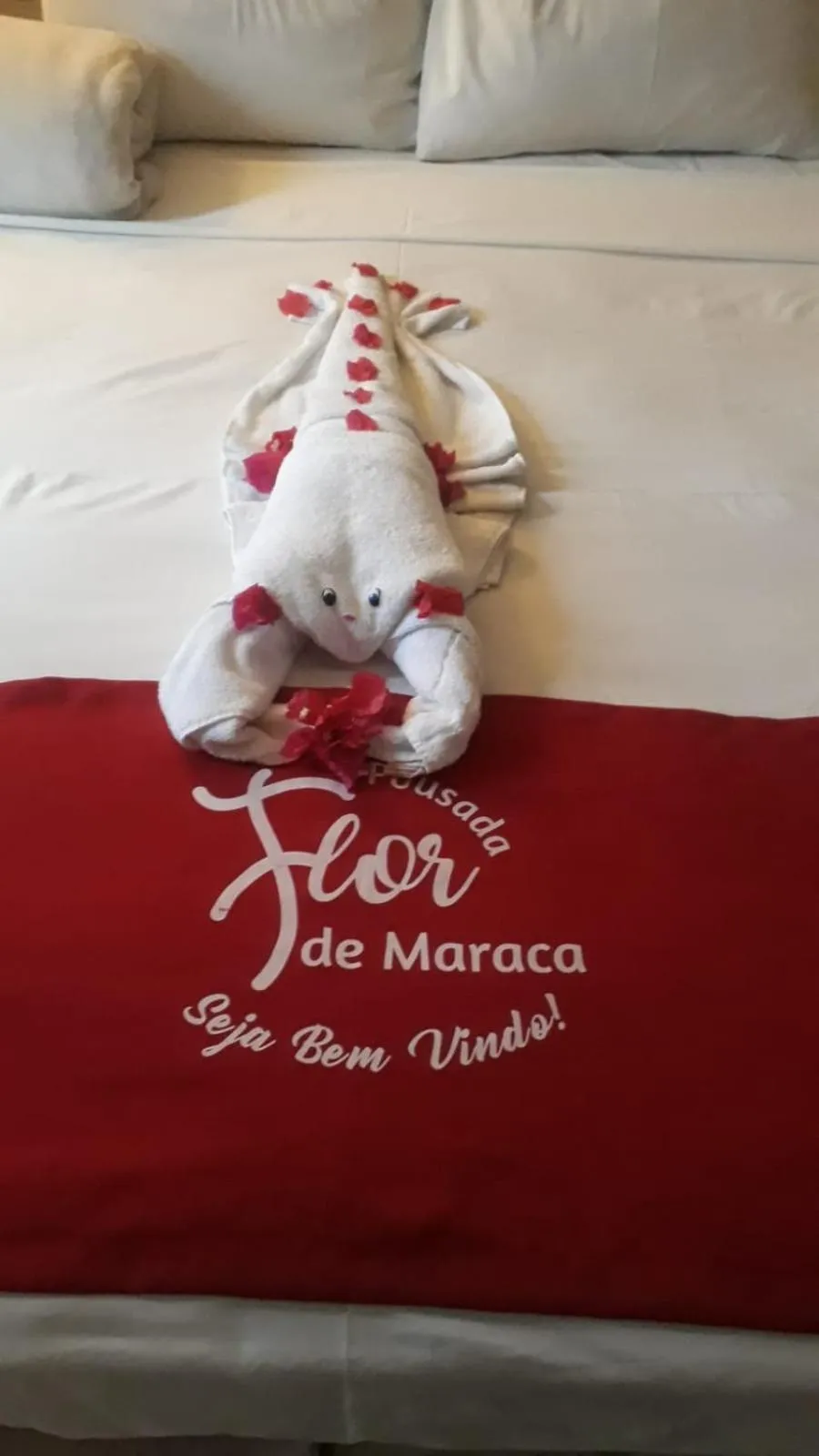 Bed in Pousada Flor de Maraca