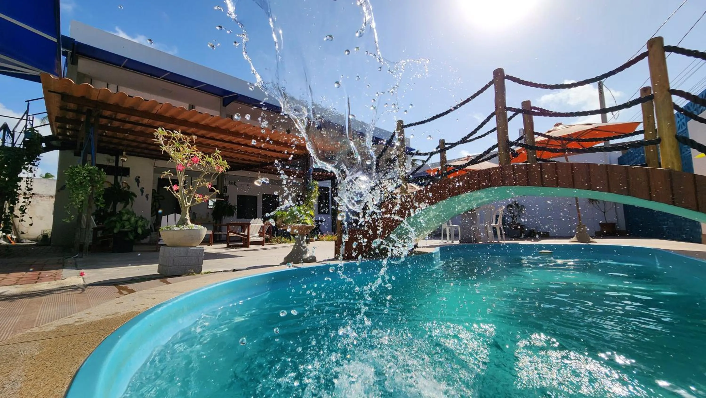 Pool view in Pousada Brisa e Mar