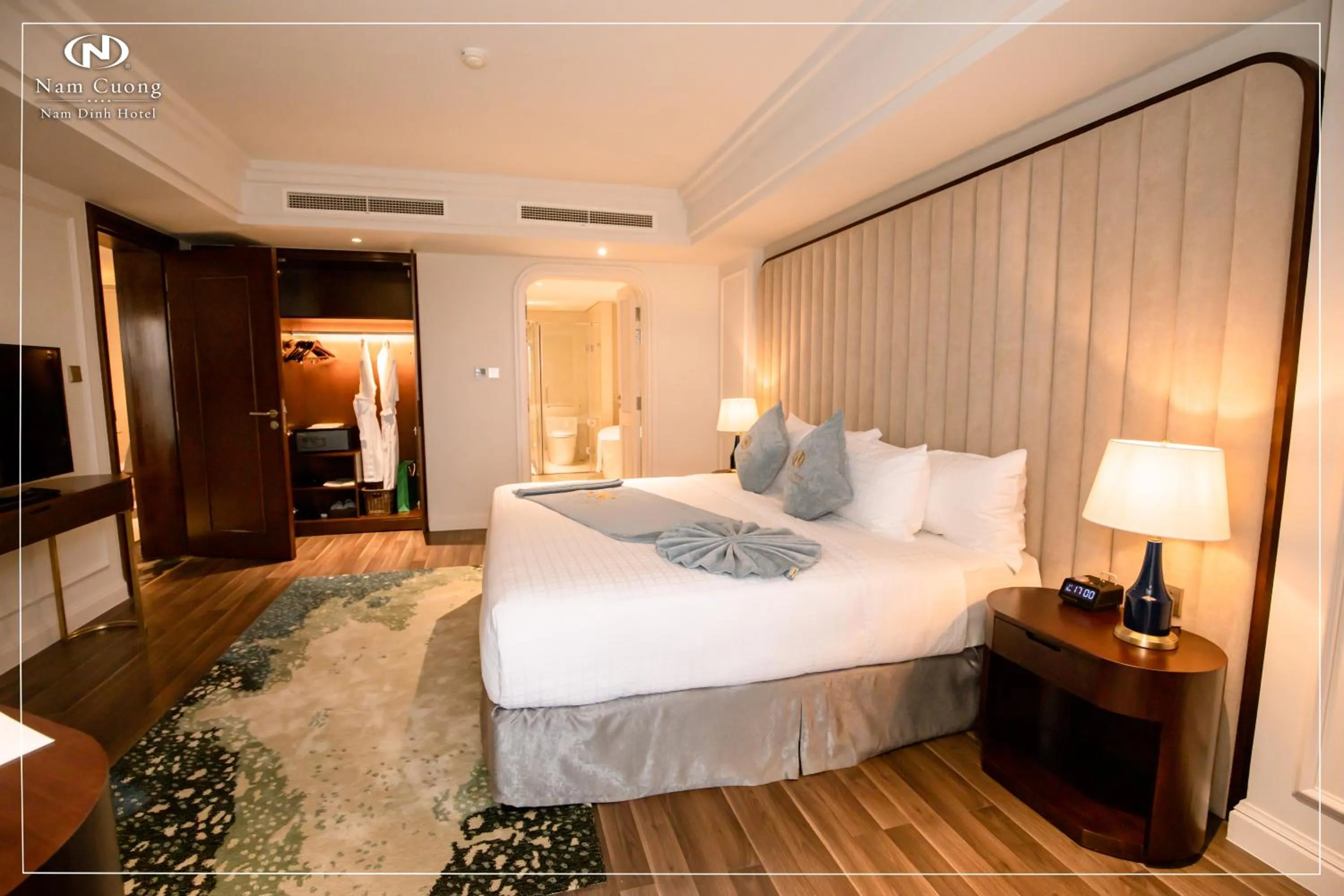 Bedroom, Bed in Nam Cuong Nam Dinh Hotel