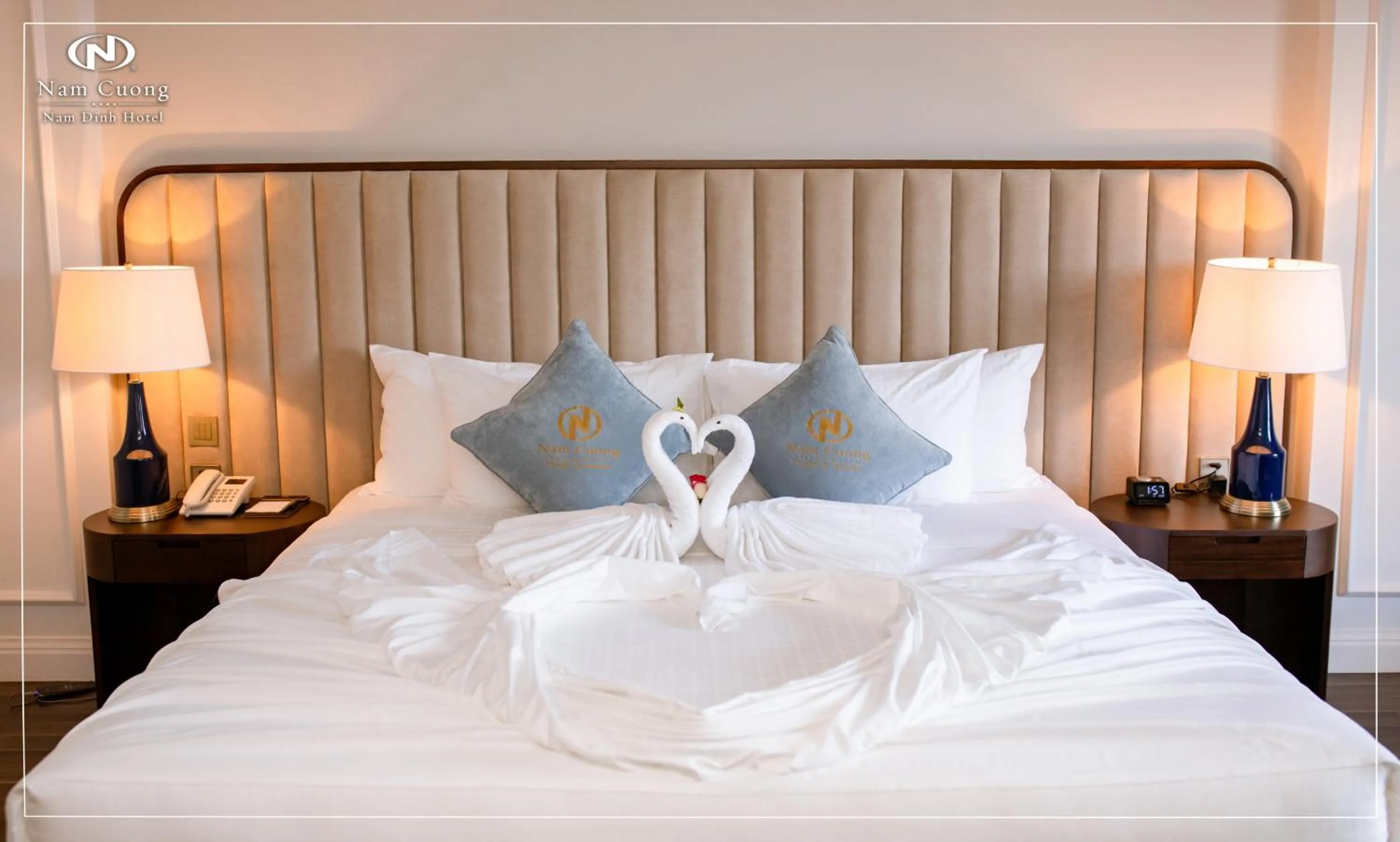 Bedroom, Bed in Nam Cuong Nam Dinh Hotel