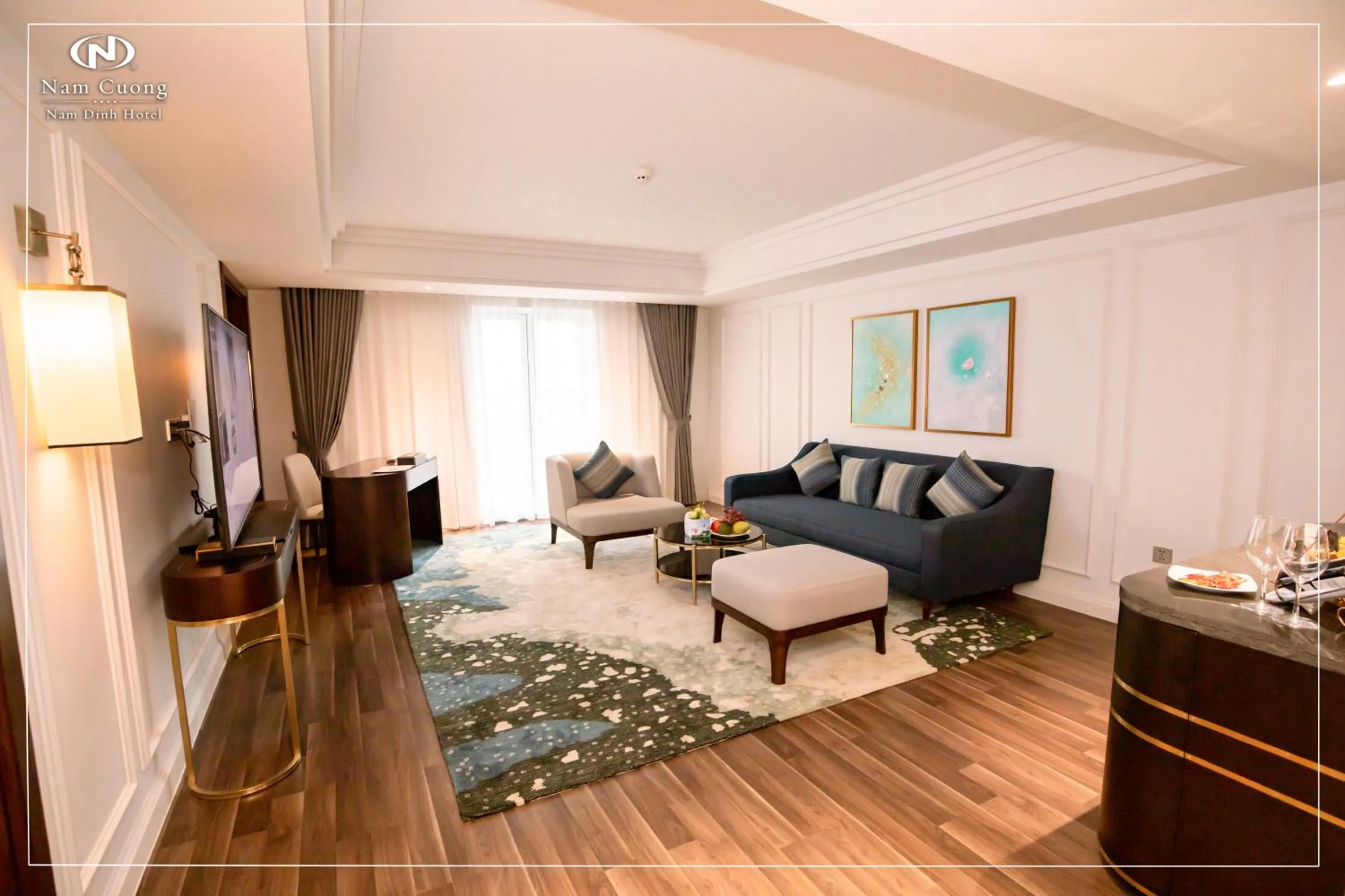 Living room in Nam Cuong Nam Dinh Hotel
