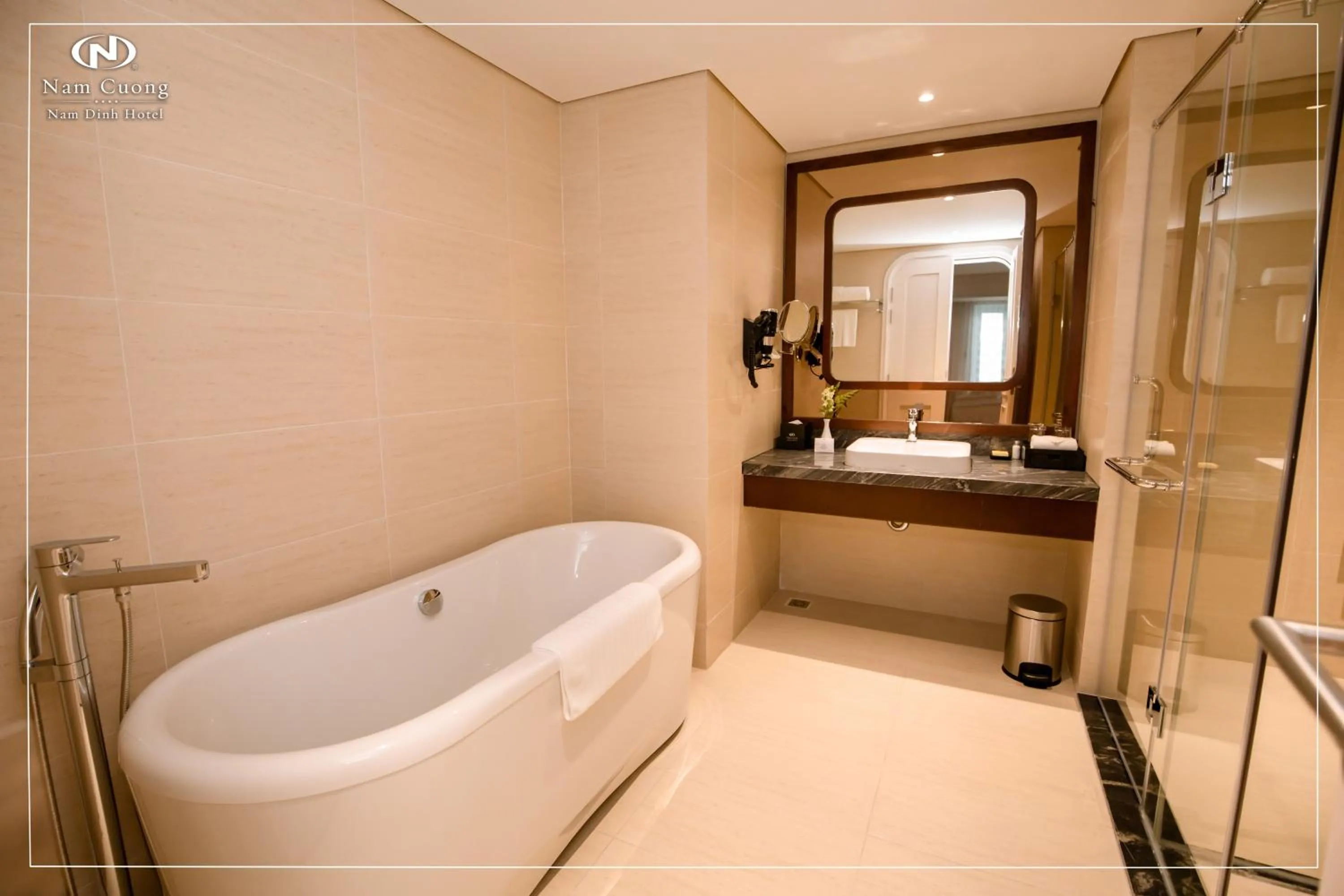 Bathroom in Nam Cuong Nam Dinh Hotel