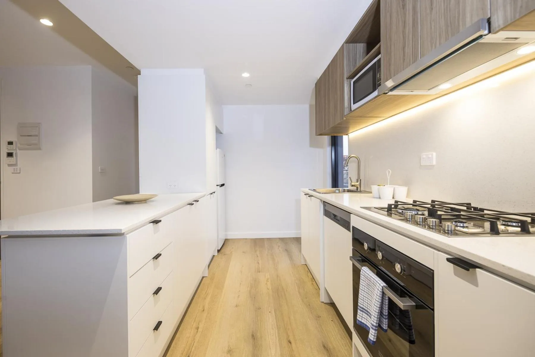 Kitchen or kitchenette in Q Squared Serviced Apartments
