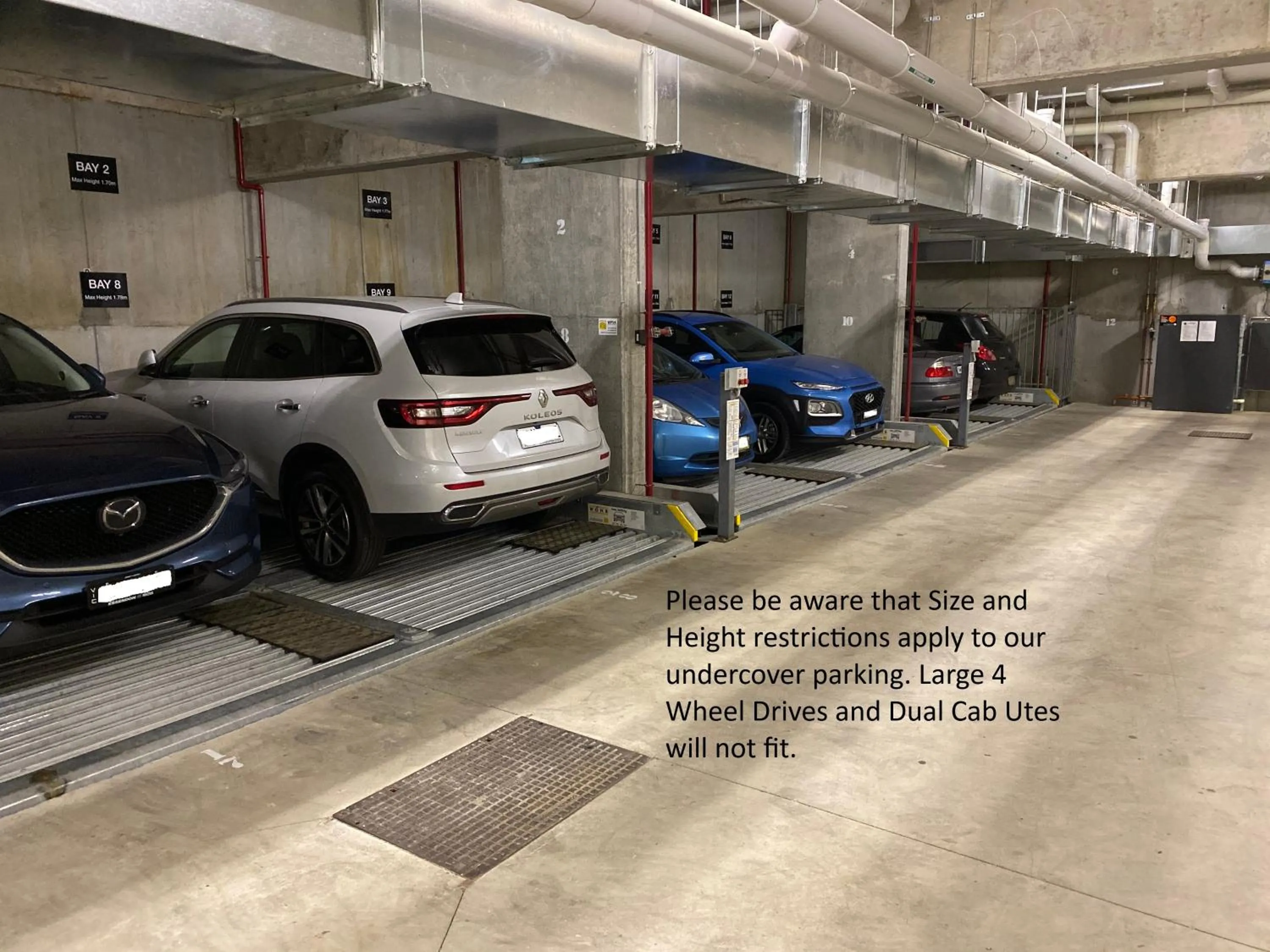 Parking in Q Squared Serviced Apartments