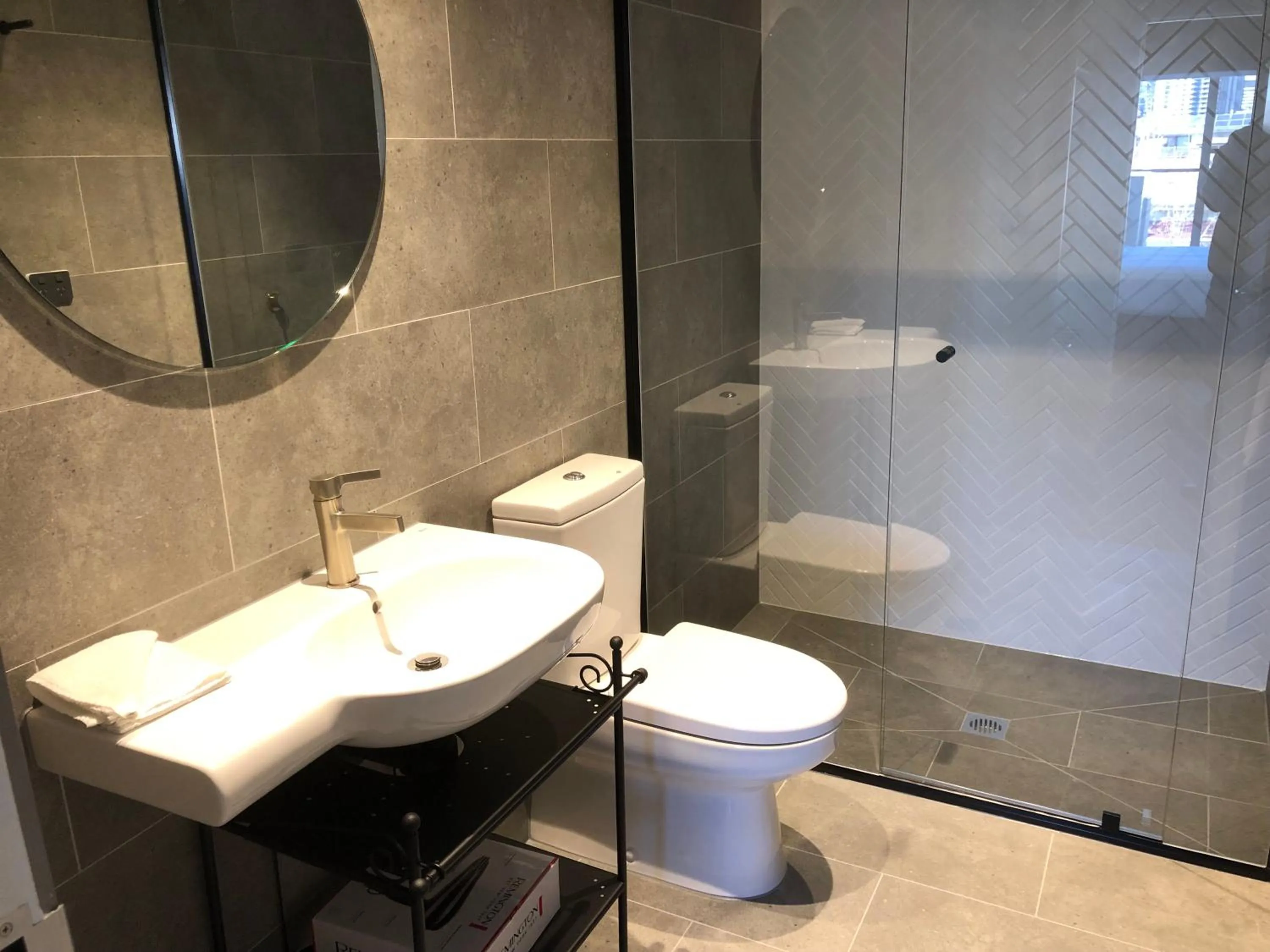 Bathroom in Q Squared Serviced Apartments