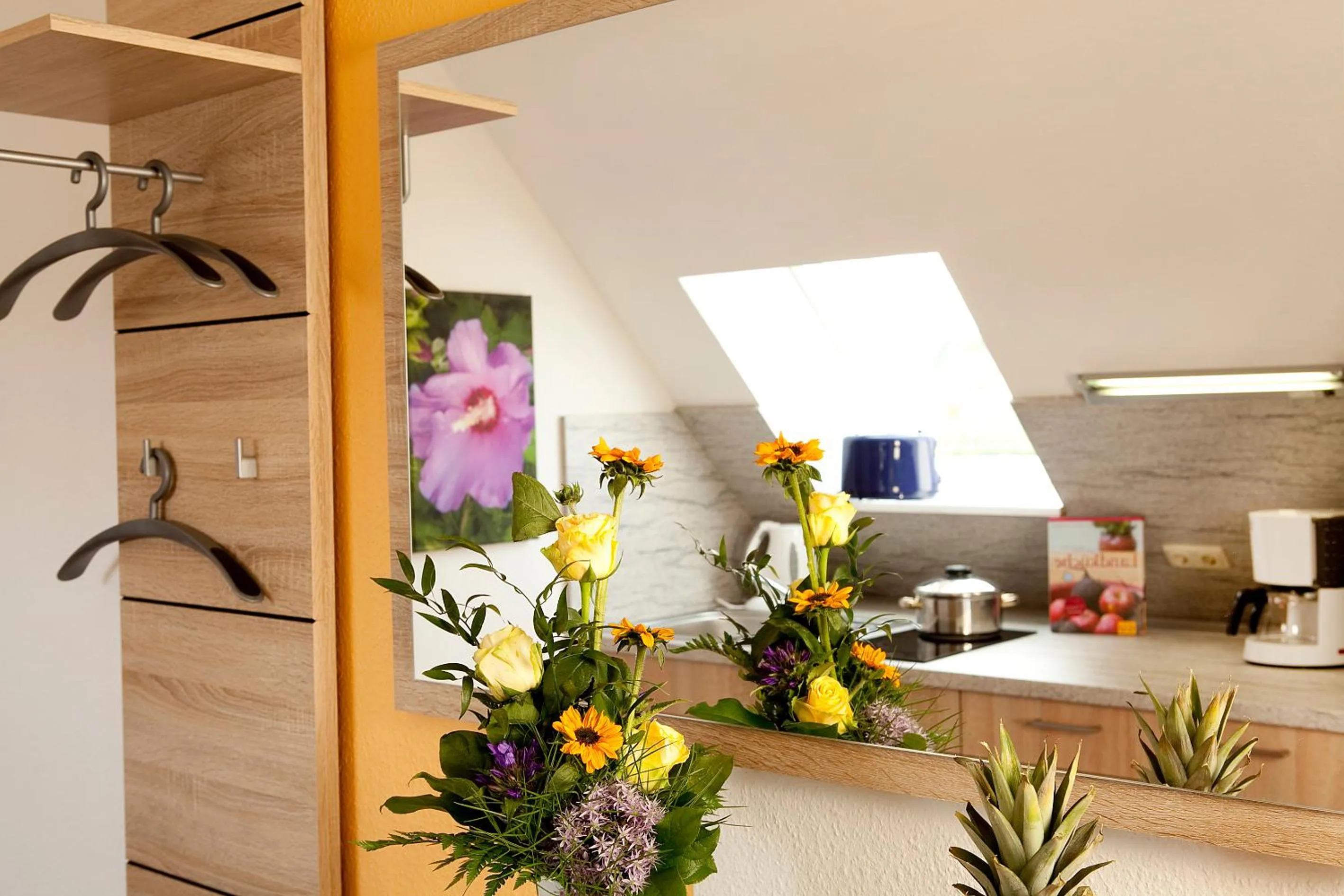 Kitchen or kitchenette in Ferienhotel Bernstein