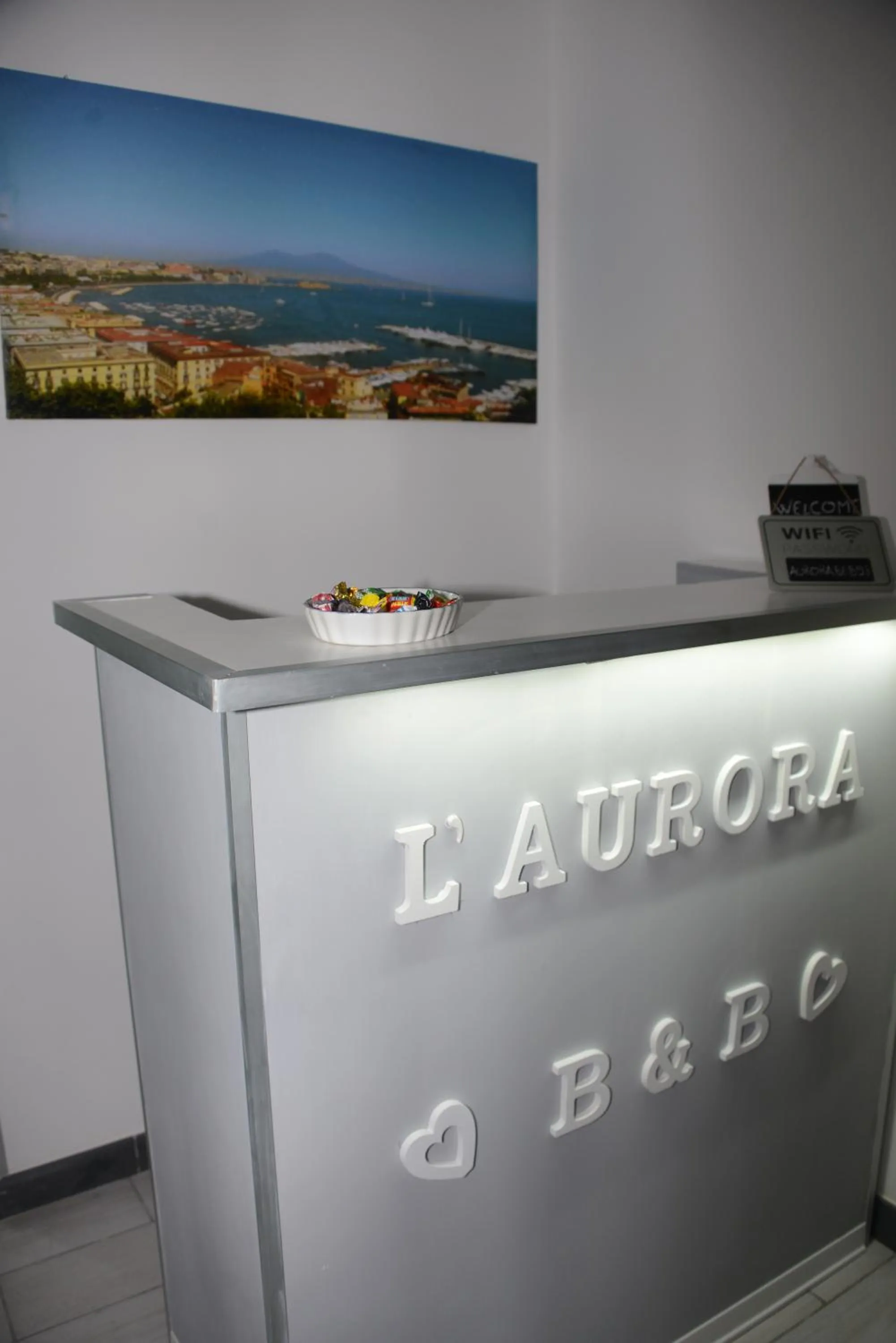 Lobby or reception in L’Aurora B&B