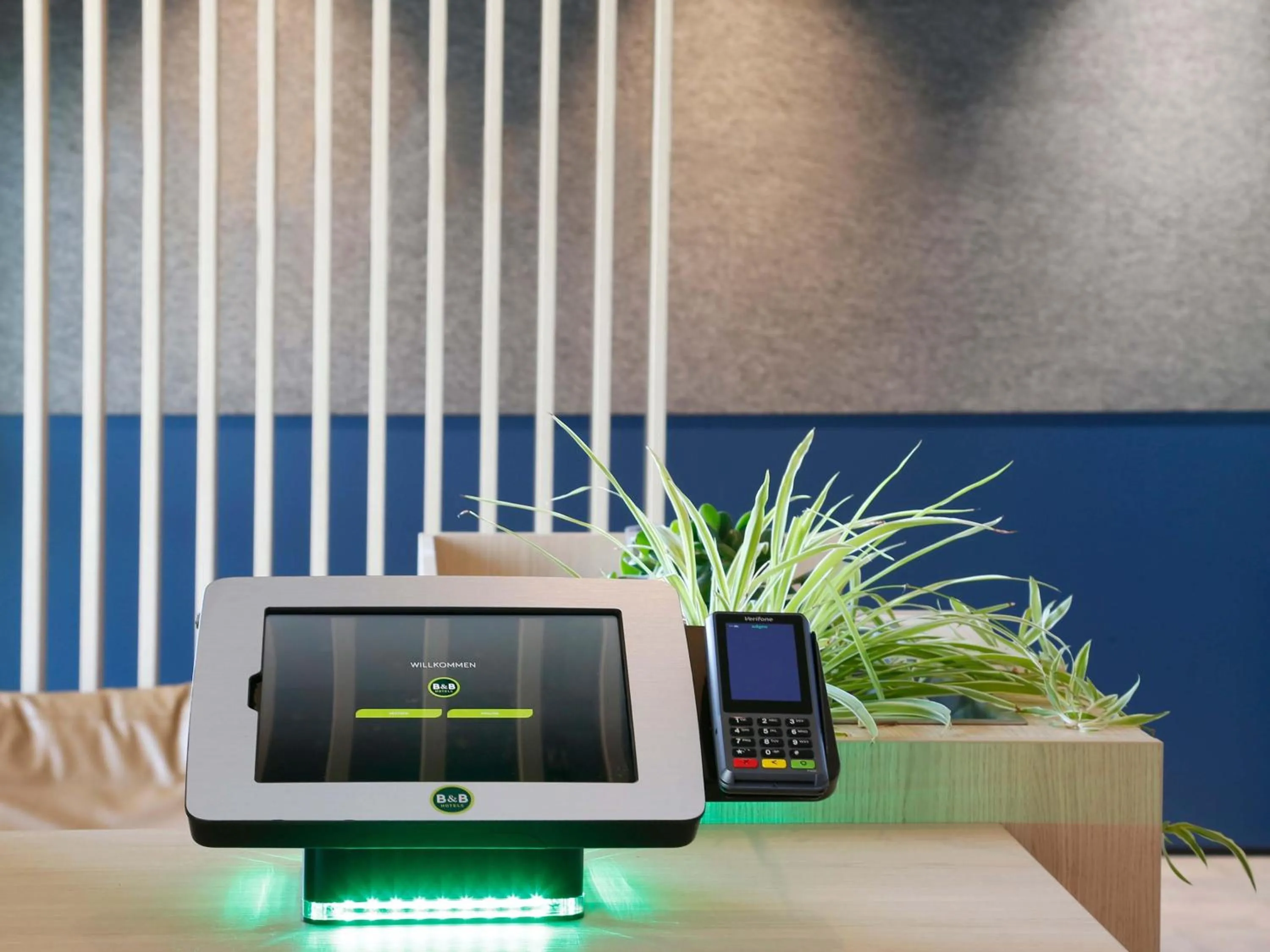 Lobby or reception in B&B Hotel Berlin-Airport