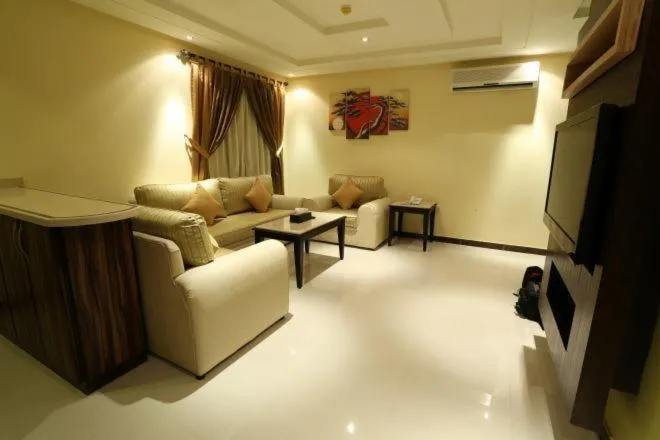 Living room in شقق توليب الروضه للشقق المخدومة