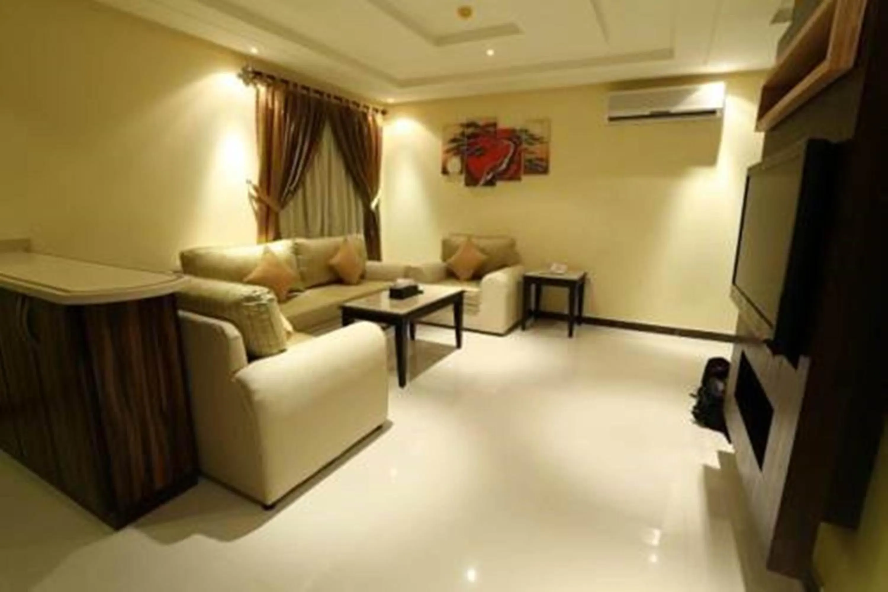 Living room in شقق توليب الروضه للشقق المخدومة