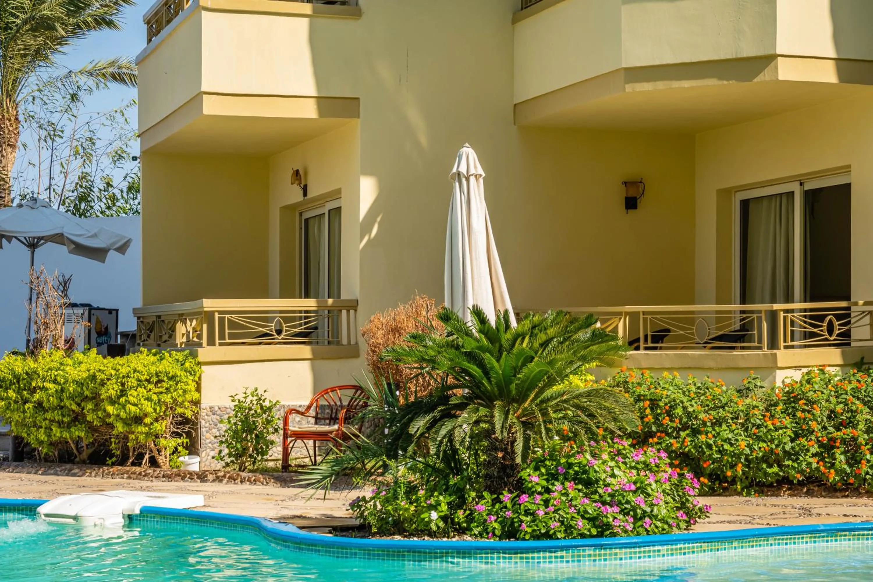 Pool view in Magic Beach Hotel Hurghada
