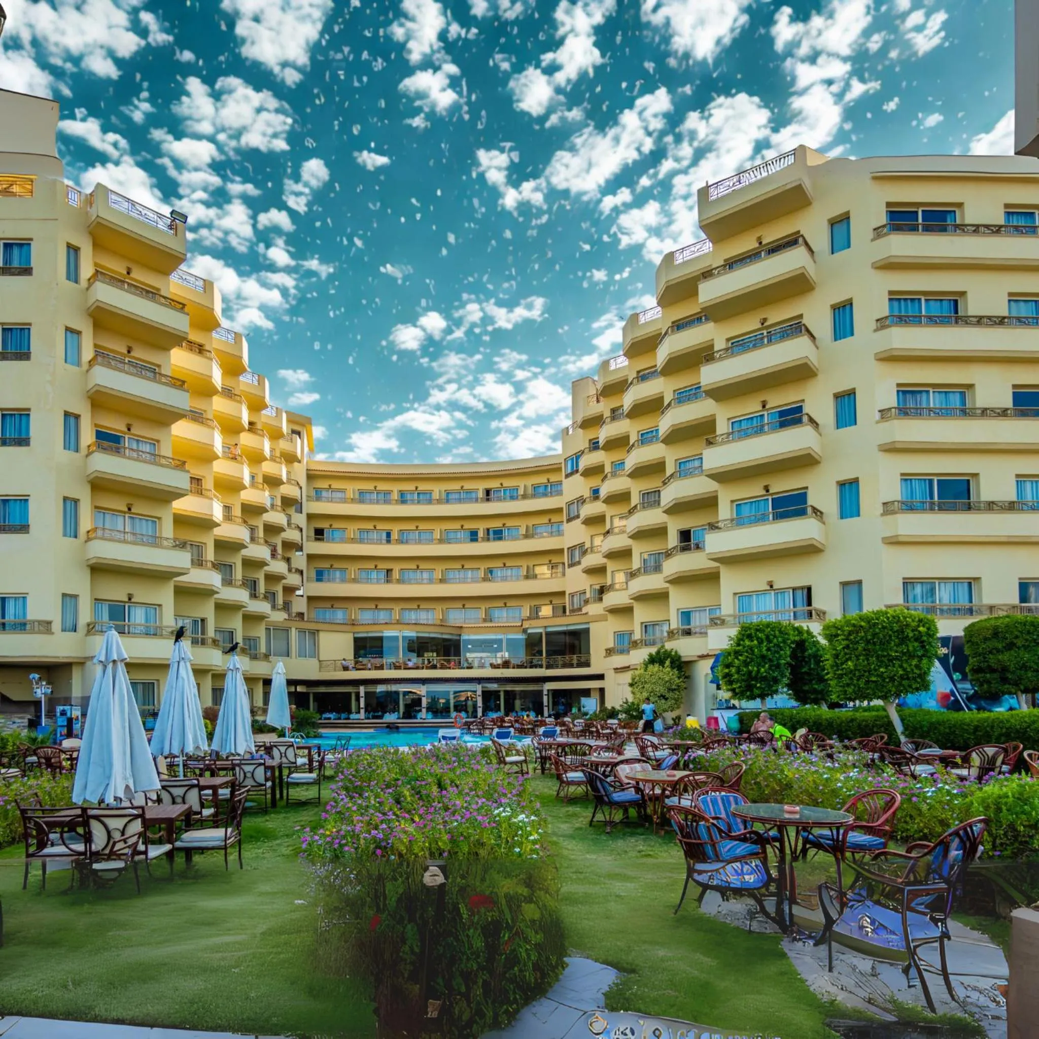Property building in Magic Beach Hotel Hurghada