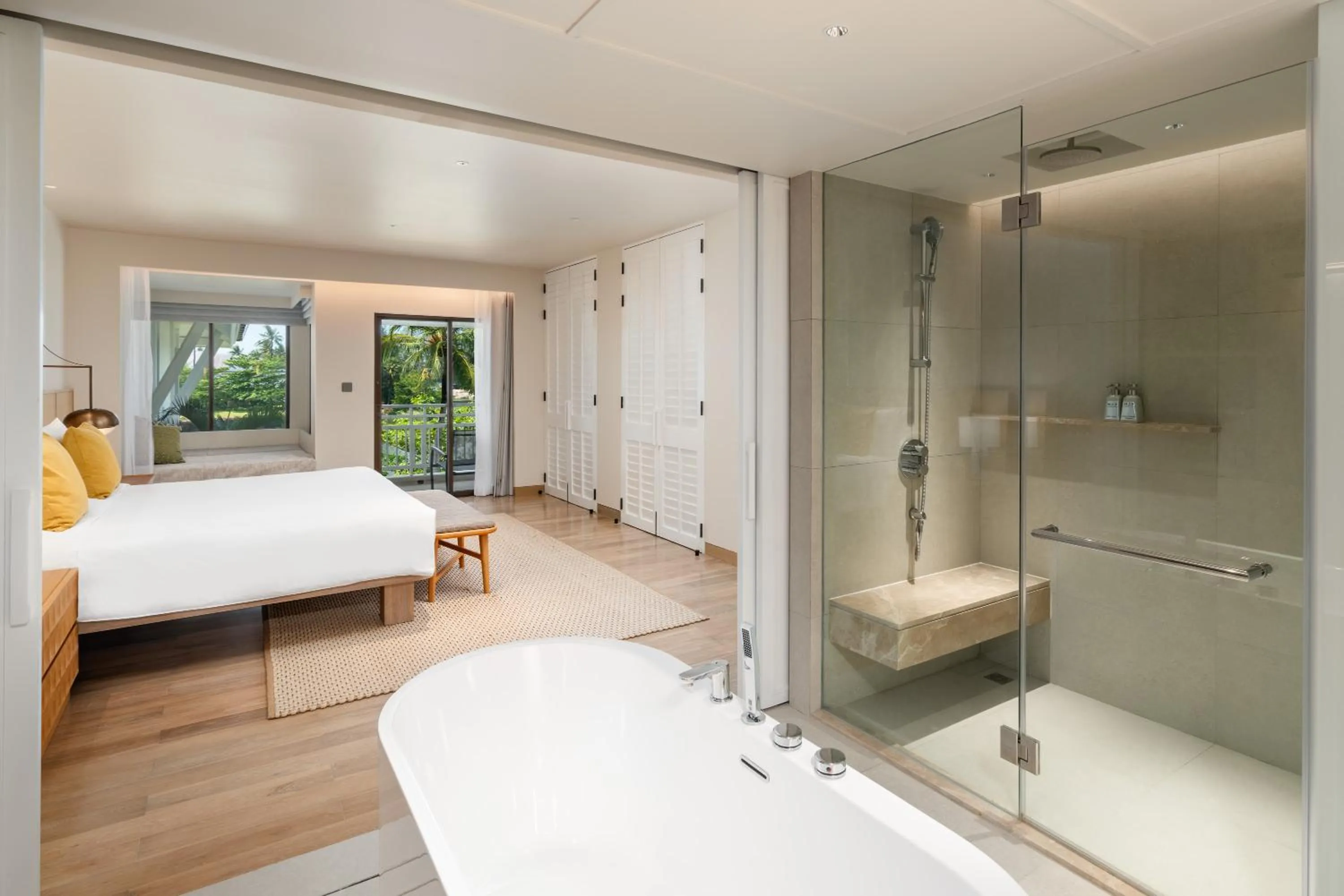 Shower, Bed in SAii Laguna Phuket