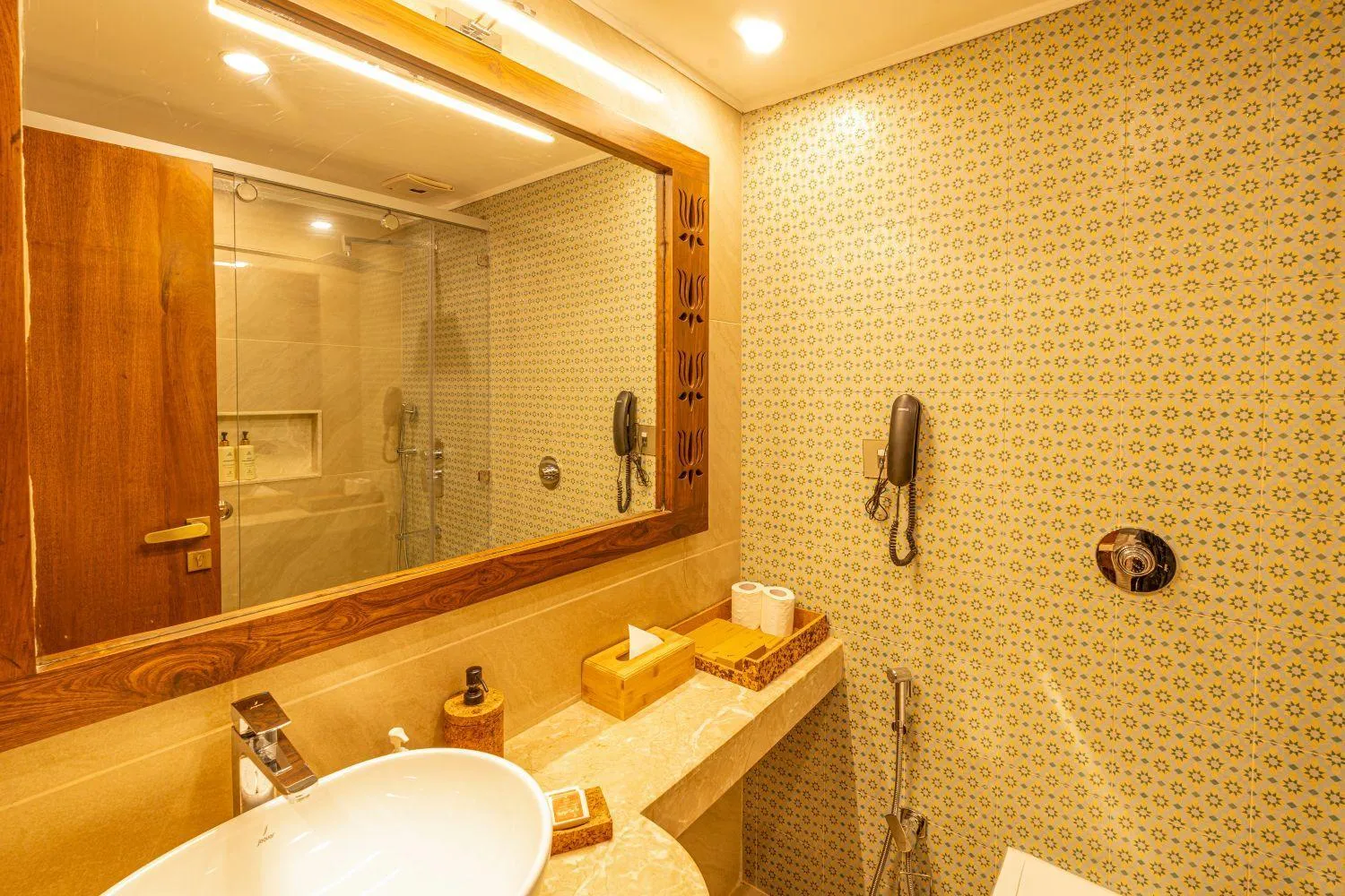Bathroom in GANGA KINARE- A Riverside Boutique Resort, Rishikesh
