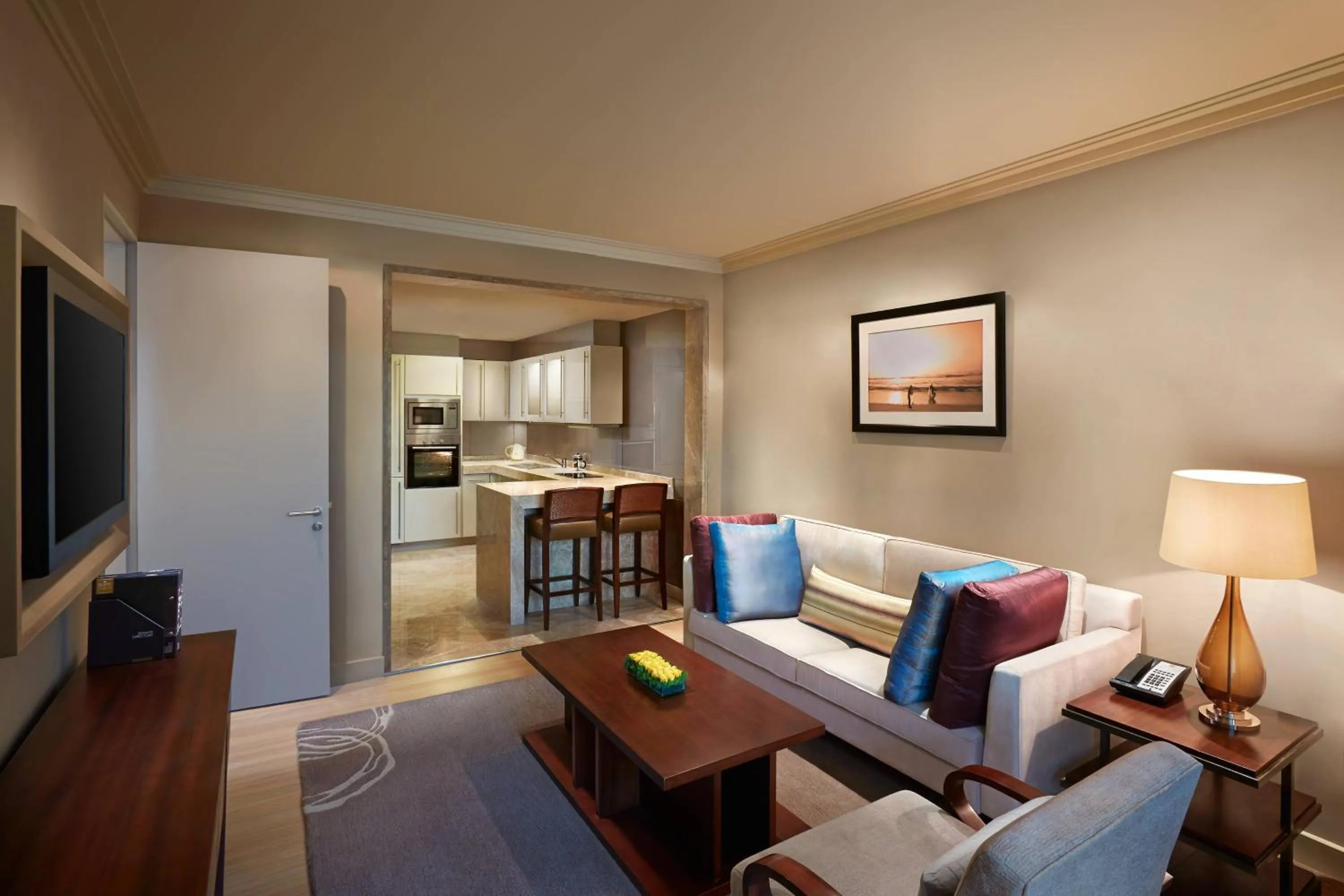 Living room in ITC Grand Chola, a Luxury Collection Hotel, Chennai