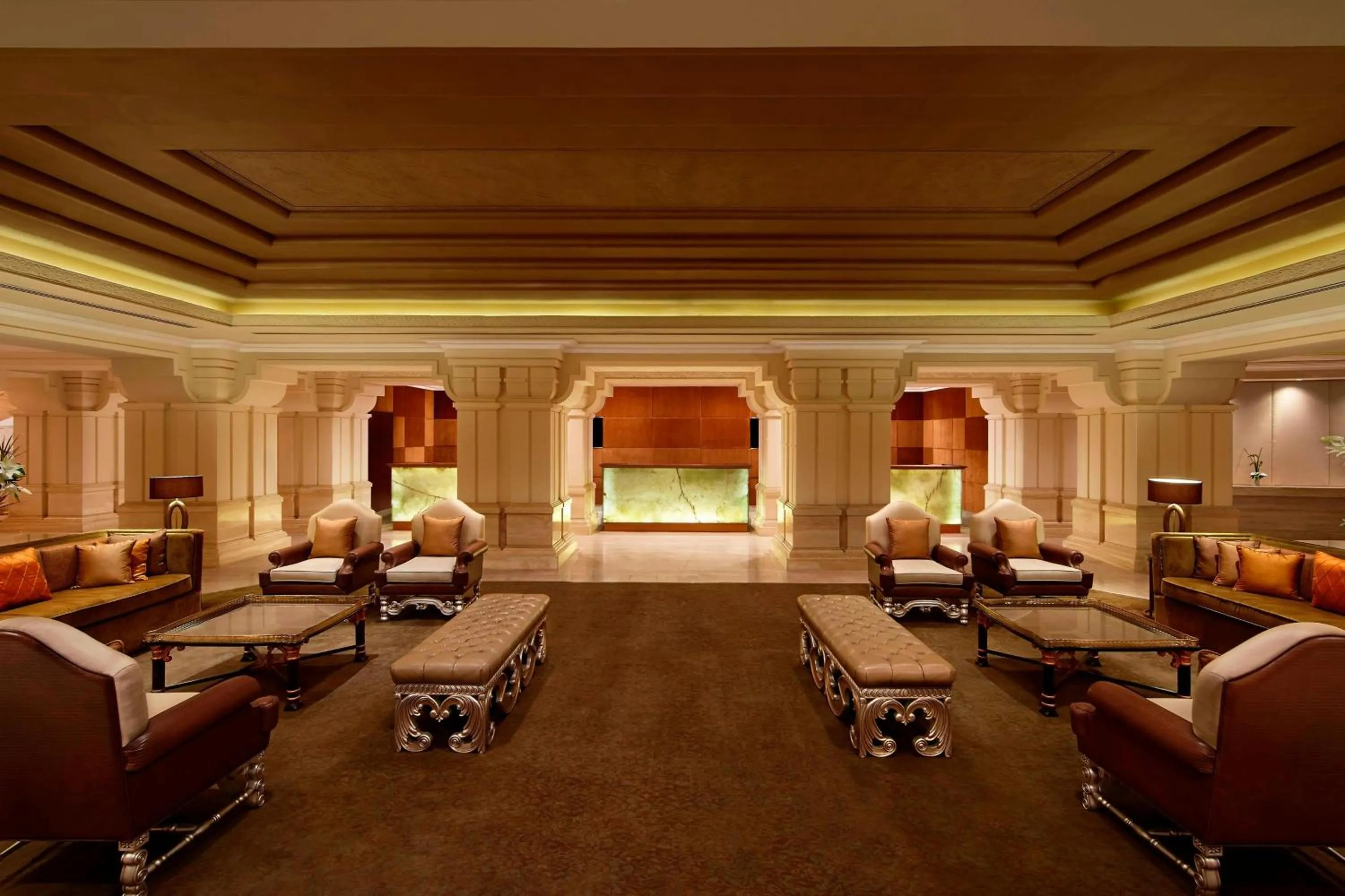 Lobby or reception in ITC Grand Chola, a Luxury Collection Hotel, Chennai