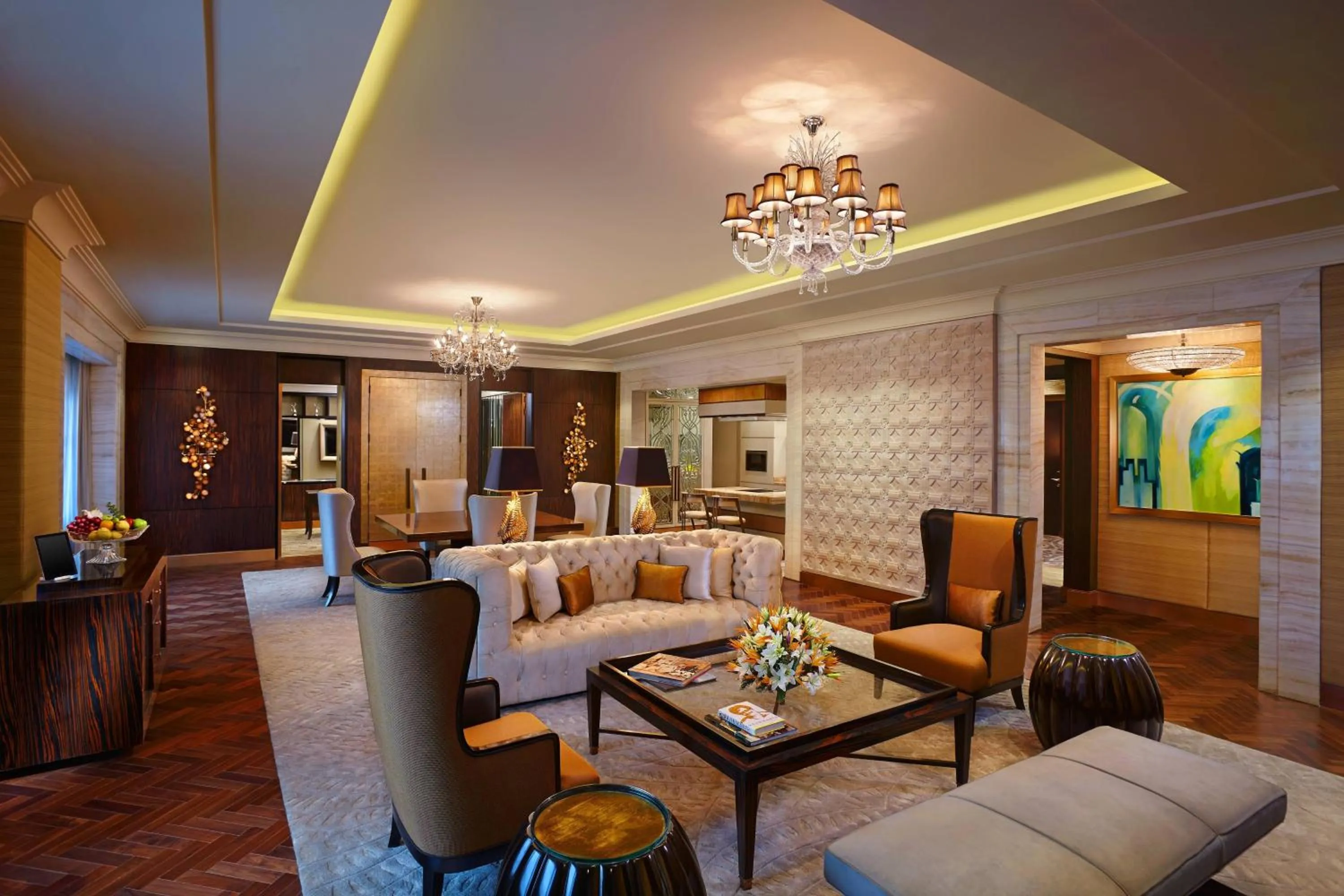 Living room in ITC Grand Chola, a Luxury Collection Hotel, Chennai