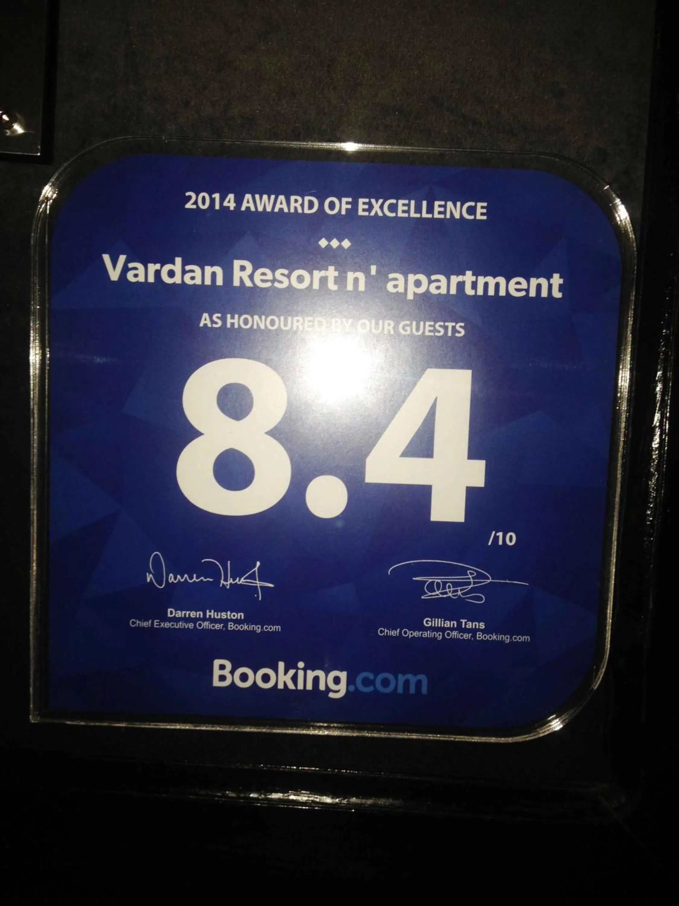 Logo/Certificate/Sign in Vardan Resort n' Apartment