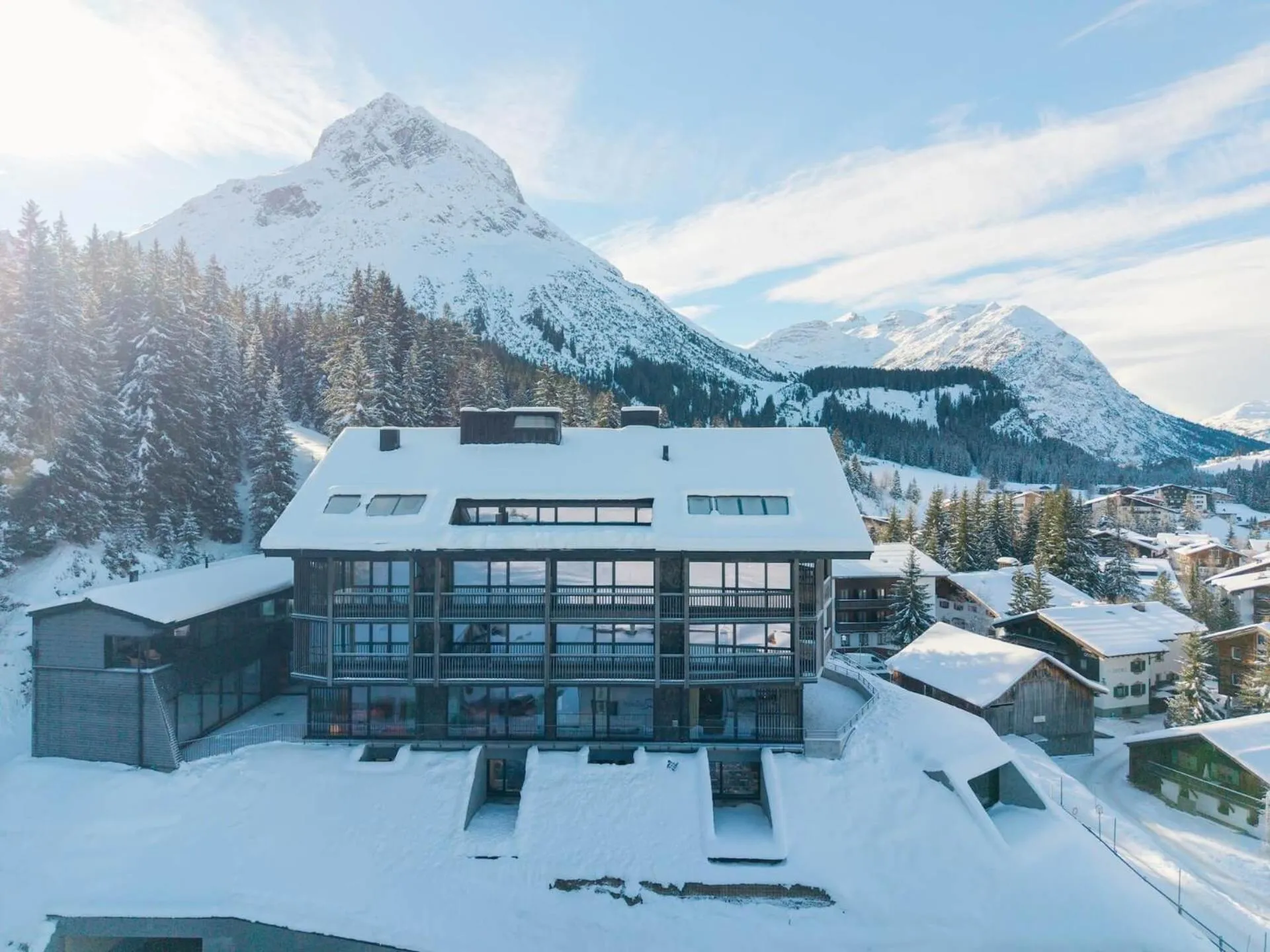 Property building in NEW Hotel Kristberg in Lech - new opening since December 2025